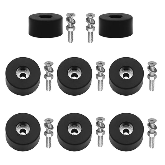 8 Pack 192310GS Anti Vibration Rubber Feet, Air Compressor Isolation Pads with Stainless Steel Nuts & Washers,for 094-0026, E106661, D091007, for Generators, Pressure Washers, Speaker Cabinets