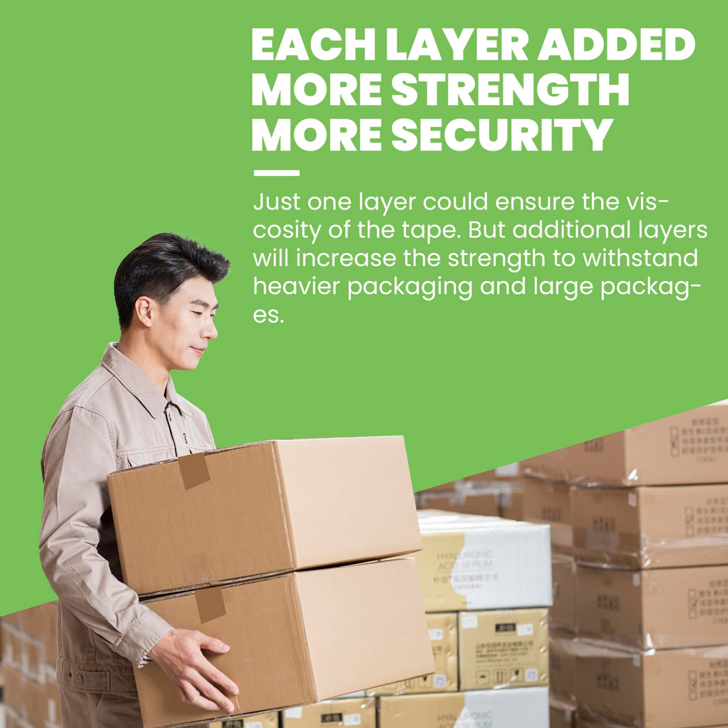 TAPEBEAR Eco-Friendly Kraft Paper Tape, Biodegradable Heavy Duty Packing Tape 2Inch x 55Yard, Recyclable Packaging Tape Self Adhesive Box Tape for Shipping, Sealing, Moving & Masking, 6Rolls