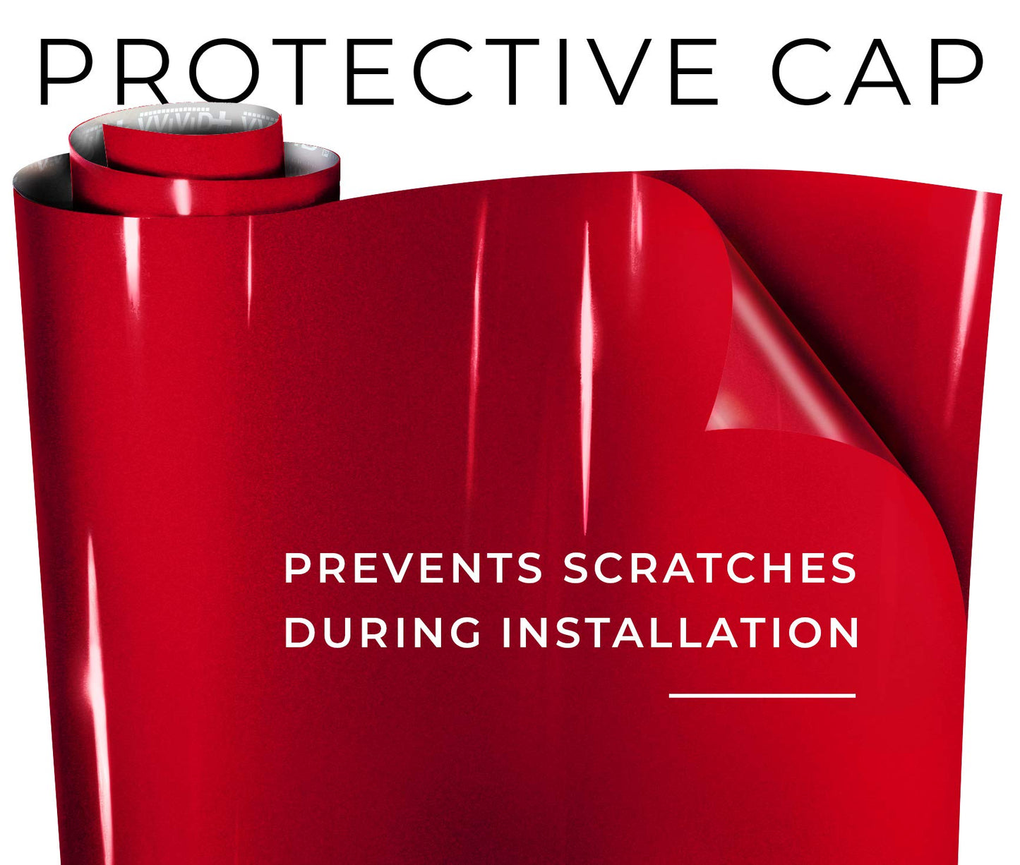 VViViD+ Ultra Gloss Metallic Candy Red Vinyl Car Wrap Premium Paint Replacement Film Roll with Nano Air Release Technology (25ft x 5ft)