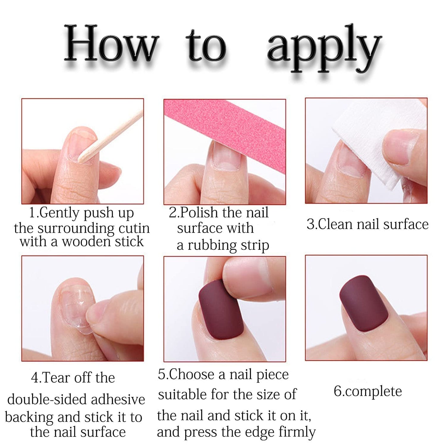 120 Pcs French Tip Press on Nails Short Square Fake Nails Black French Tip False Nails Full Cover Acrylic Glue on Nail Nude Pink Artificial Stick on Nail for Women Manicure