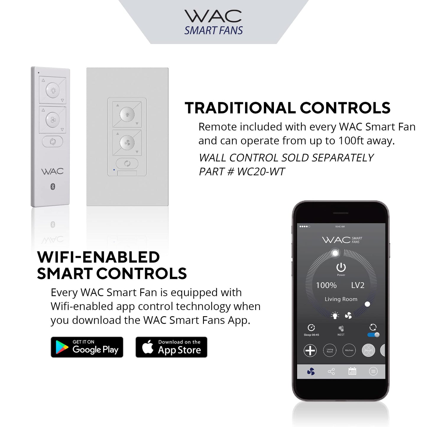 Clean Indoor/Outdoor 3-Blade Smart Compatible Ceiling Fan 52in Matte Black with Remote Control and Wall Cradle. Works with iOS/Android, Alexa, Google Assistant, Samsung SmartThings, and Ecobee.