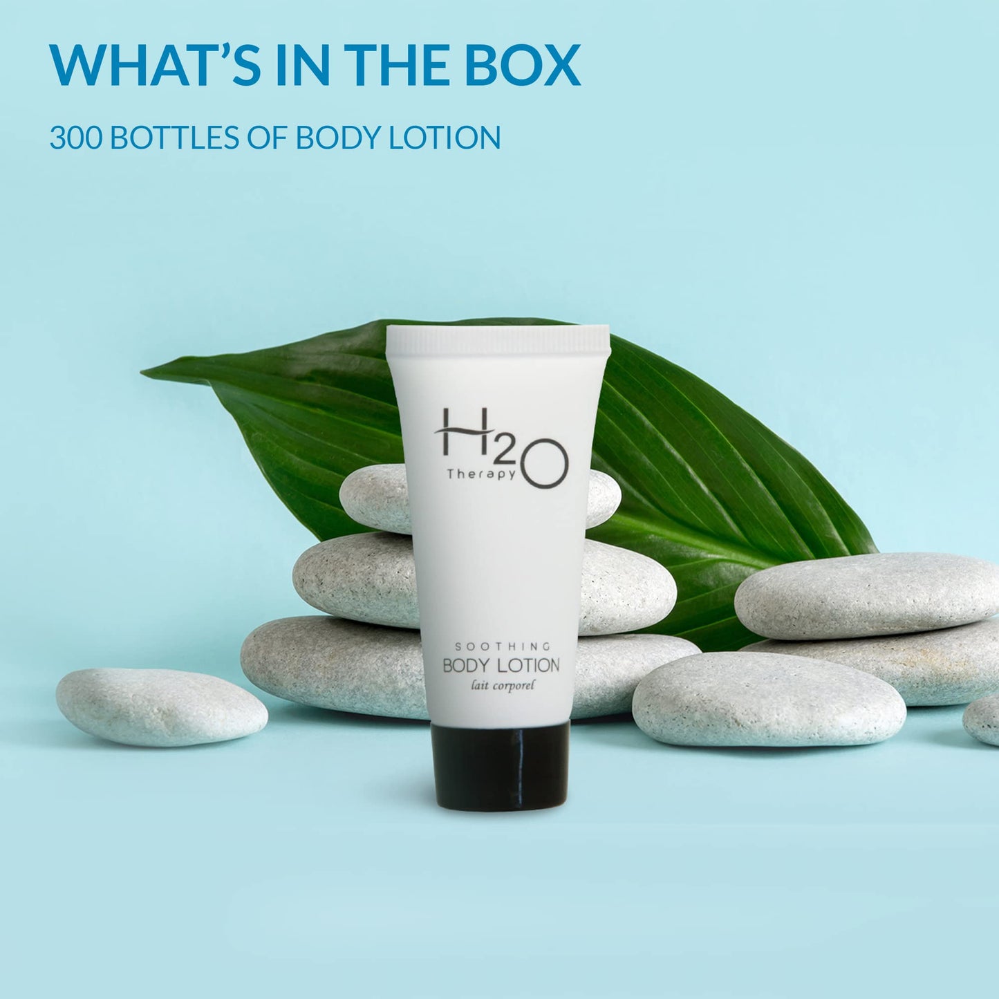Travel Size Hotel Body Lotion 300 Count 0.85 oz Bottles Guest Amenities for Hotels Vacation Rentals and Short Term Rentals Paraben Free Green Tea Scent Infused with Aloe and Olive Oil by H2O Therapy