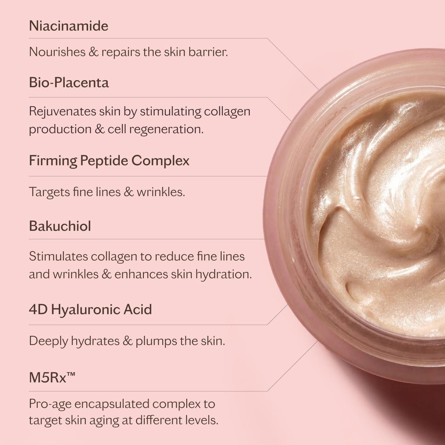 MZ SKIN Intensive Bio-Placenta Eye Cream 0.5 fl oz | Advanced Firming Eye Cream with Bio-Placenta & Multi-Layer Hyaluronic Acid | Lifts, Hydrates & Brightens