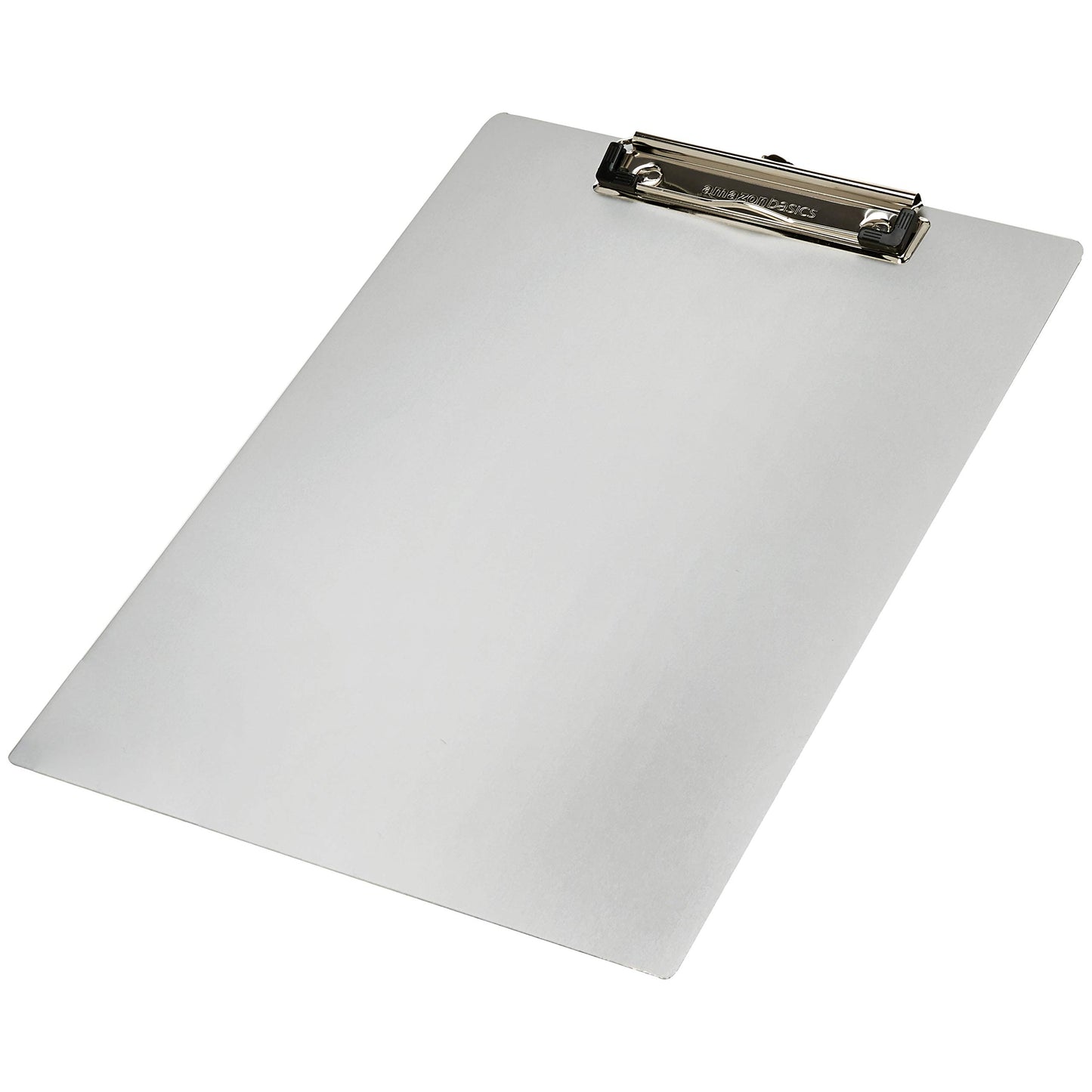 Amazon Basics Aluminum Clipboard, Letter Size, Office Supplies, 2-Pack, Silver