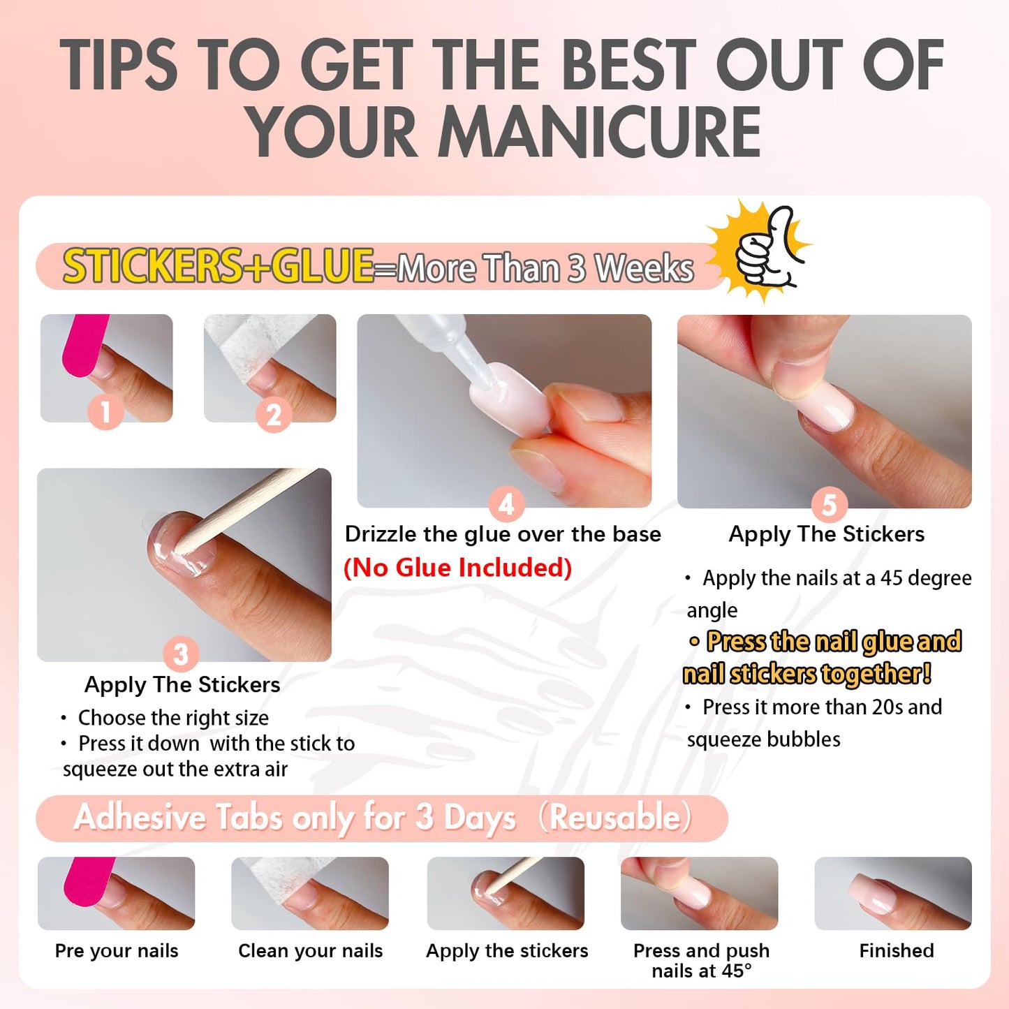 KQueenest Light Pink Press on Nails Long Medium Square, Nude Pink Fake Nails Medium Coffin, Glossy Sheer Color Acrylic Nails Press ons, Reusable Soft Gel Glue on Nails for Women Summer