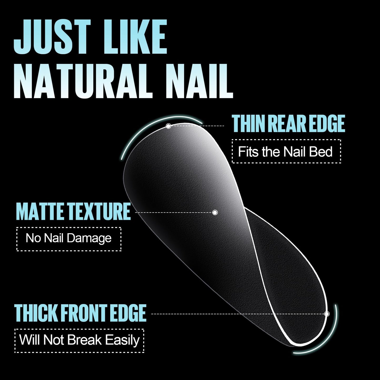 TOMICCA Extra Short Coffin Nail Tips, 360Pcs Extra Short Gel Tips Full Matte Soft Nails Tips, Fake Acrylic Coffin Nail Tips for Dip Powder Gel Polish 15 Sizes