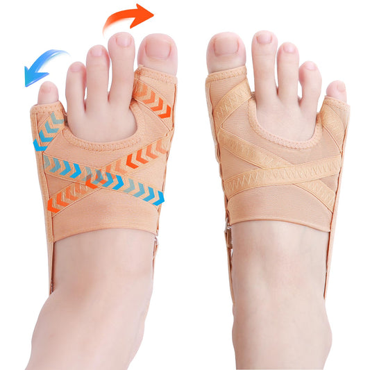 yweiuah Bunion Corrector for Women and Men,Union Relief Protector Guards for the Thumb and Little Toe,Toe Corrector for Left and Right Foots, 1 Pair(L)