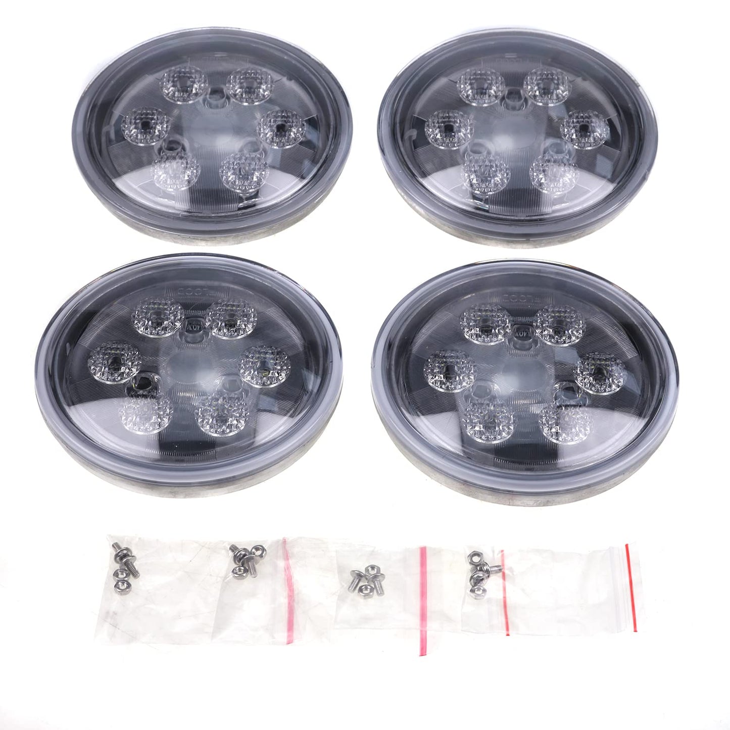 FridayParts 4Pcs 4.5" Replacement LED Fender Work Light RE336112 RE285628 RE336111 Compatible for John Deere Tractor 2520 3020 4020 4055 4255 4455 4555 4755 4955