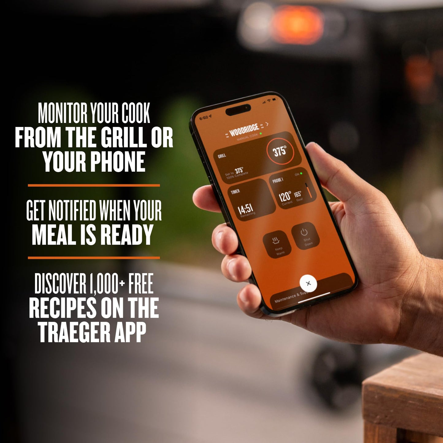 Traeger Woodridge Elite Electric Wood Pellet Grill and Smoker, 970 Sq. in., Side Sear Station, WiFIRE Technology, Super Smoke Mode, Outdoor Pellet Smoker Grill with Insulated Body, TFC97XLH