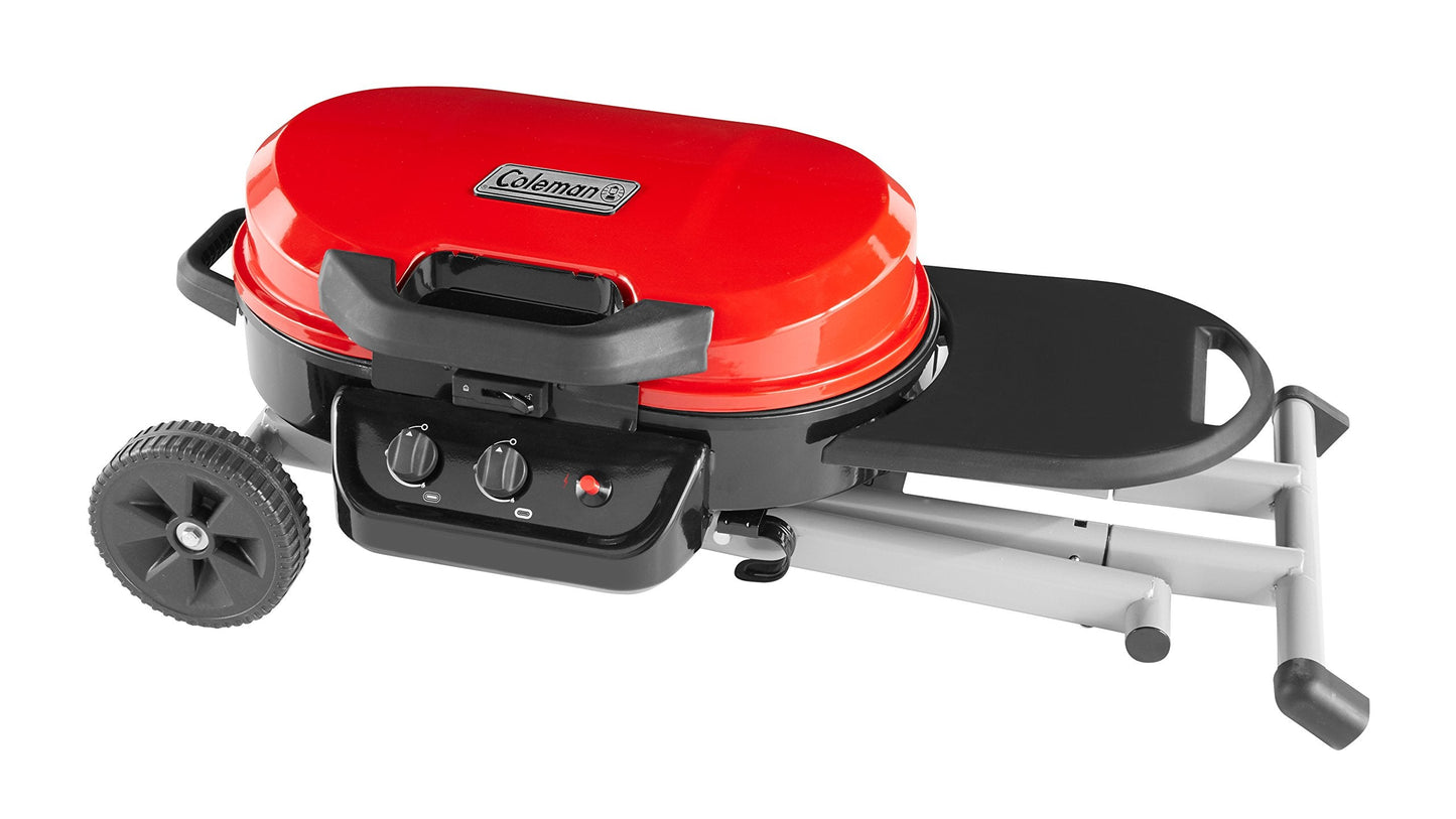 Coleman RoadTrip 225 Portable Propane Grill, 2-Burner Gas Grill with Matchless Ignition & Adjustable Temperature Control, 11,000 BTUs of Power for Grilling, Tailgating, Camping, BBQ, & More