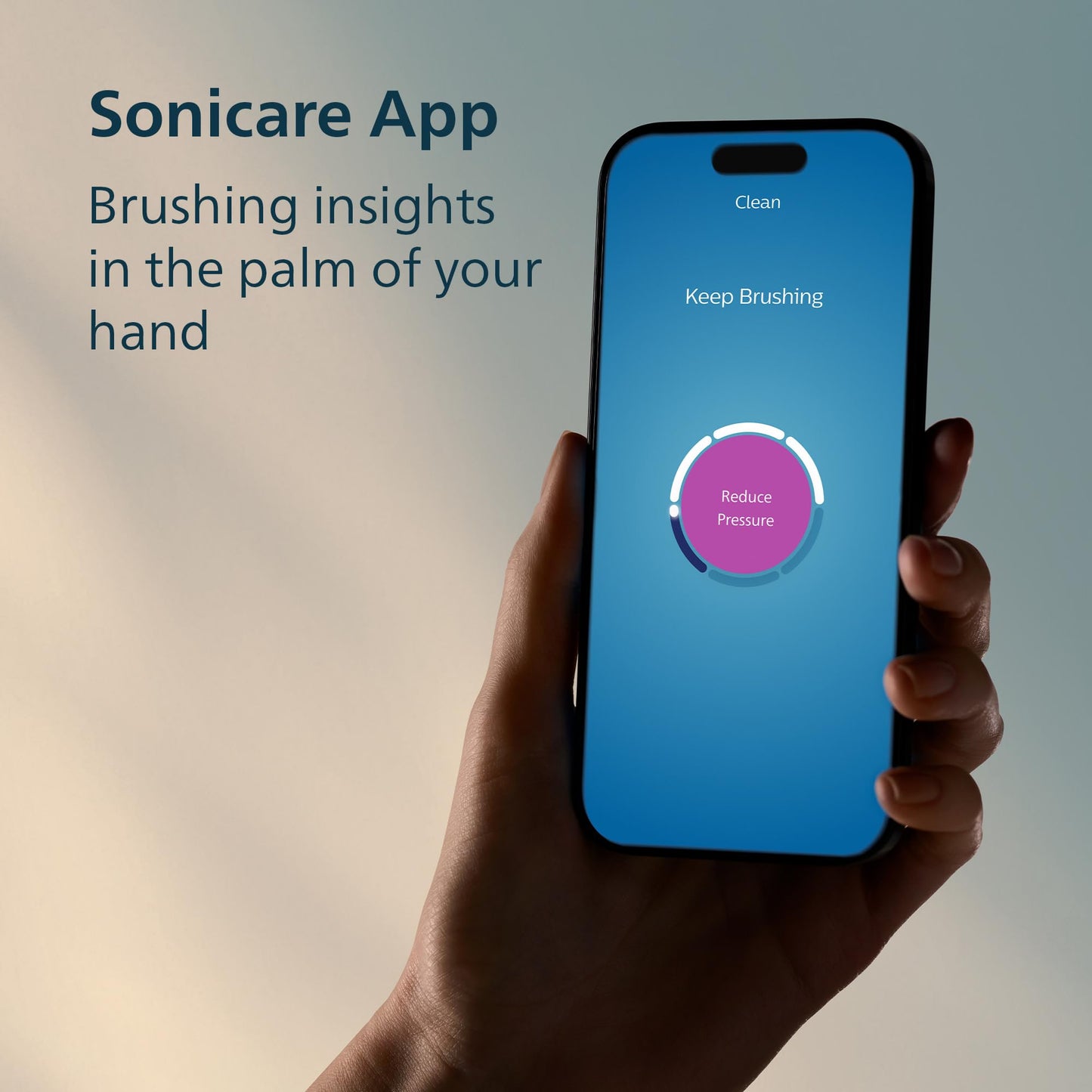 Philips Sonicare 6500 Series Electric Toothbrush - Next-Generation Sonicare Technology, Pressure Sensor, 9 Brushing Settings, SmarTimer, BrushPacer, 21-Day Runtime, Travel Case, Light Pink, HX7412/05