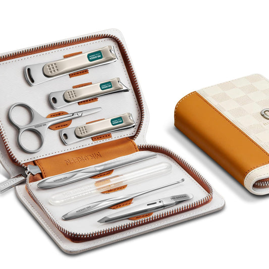 MR.GREEN Manicure Sets Light Luxury Nail Clipper Kits Personal Care Tools Fashion Contrasting PU Case (Mr-8885)