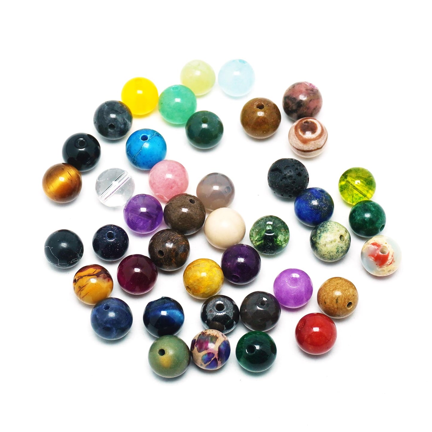 DIQIO Natural Blue Tiger Eye Beads for Jewelry Making - 6mm Stone Beads Gemstone Beads for Bracelets, Crystal Round Loose Beads(58-60pcs, 6mm, Blue Tiger Eye)