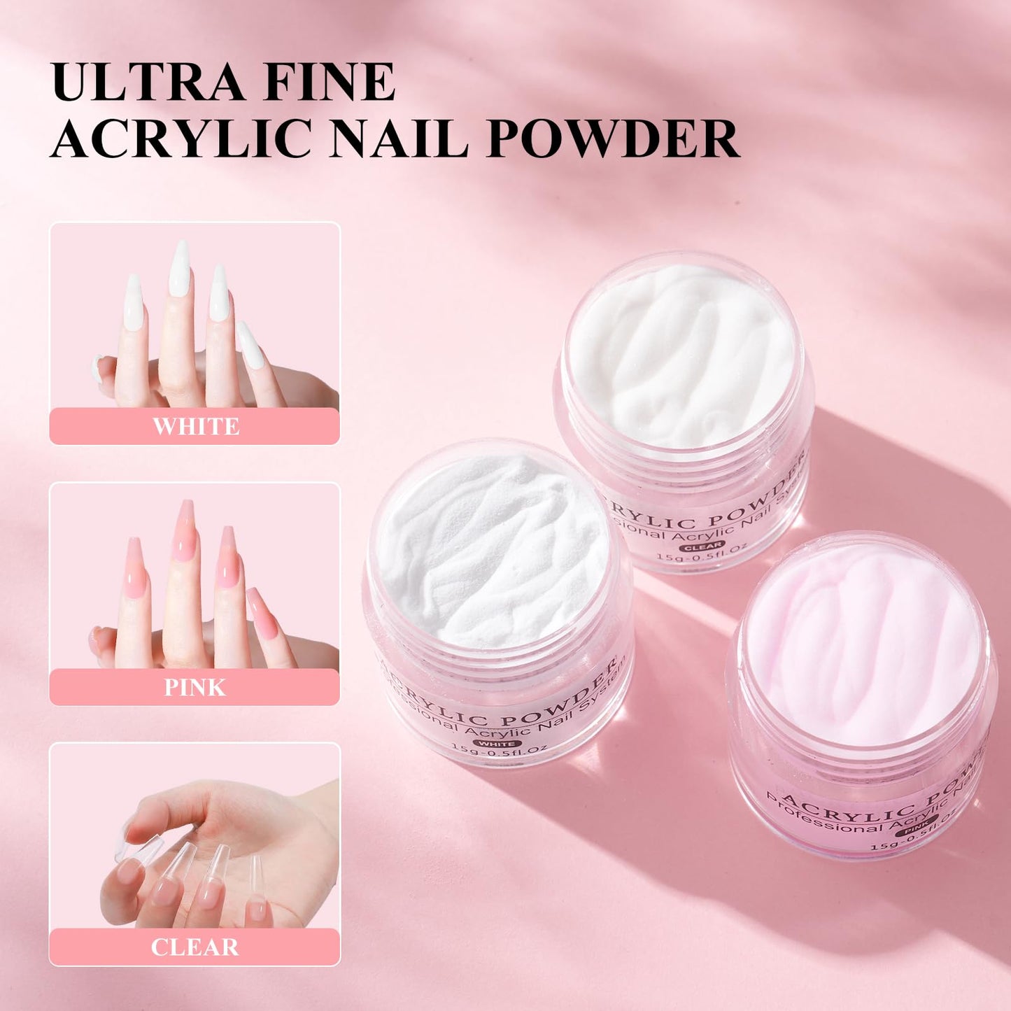 Practice Hand for Acrylic Nail: Fake Hand with Stand Nails Kit Acrylic Set - Professional Nail Mannequin Hand for Beginners Salon