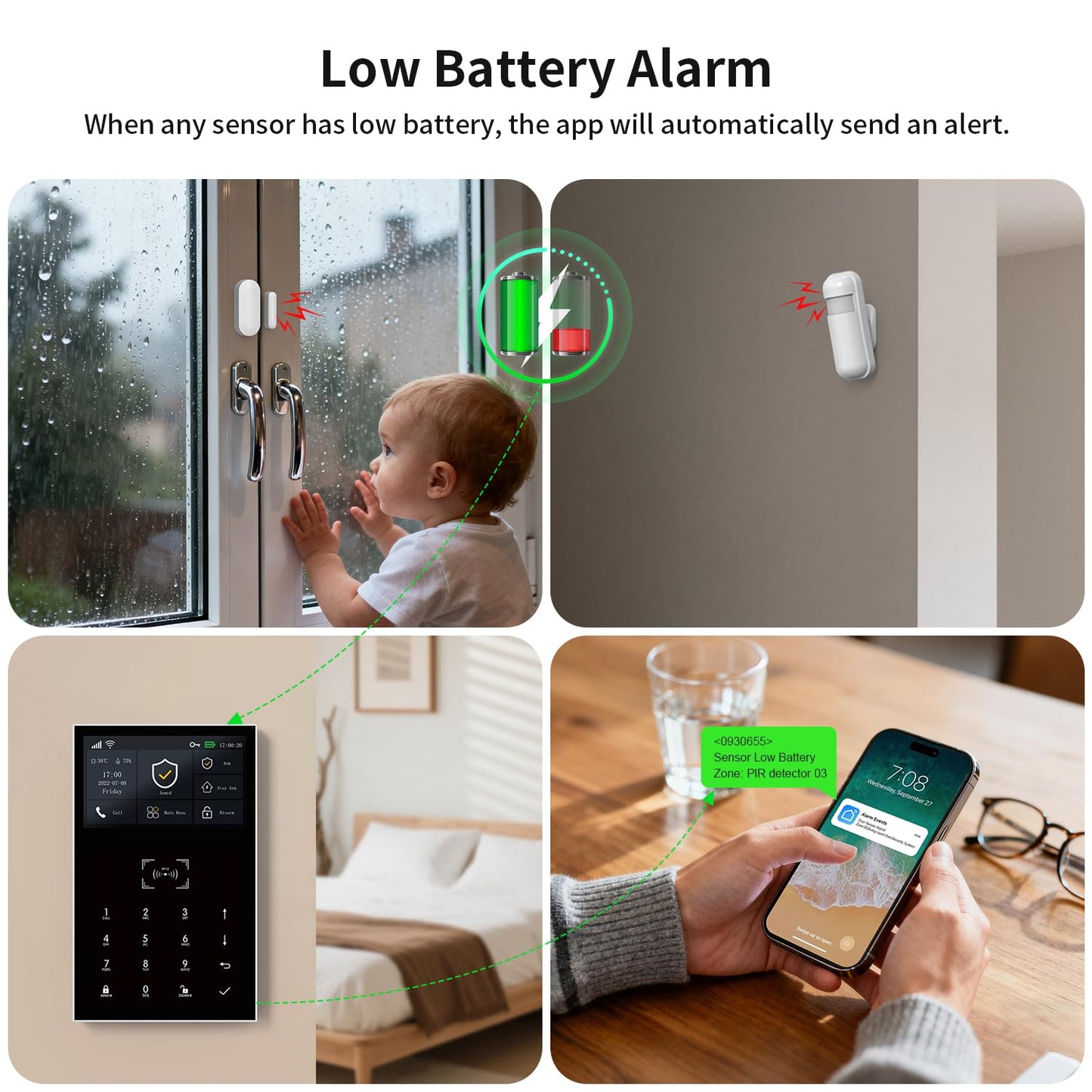 PGST 2026 Home Alarm System,120dB Alarm System with WiFi+GSM/4G & Real-Time APP Alert,Easy to Install Door/Window Motion Alarms Sensors,for Apartment,Kids Safety,Office NO Monthly Fees