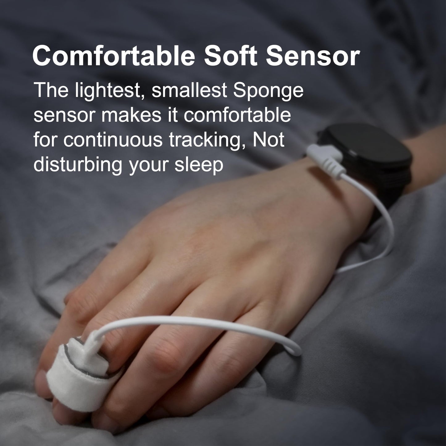 Pepultech Wrist Sleep Pulse Oximeter, Rechargeable Continuous SpO2 & Heart Rate Monitor with Buzzer Reminder, Bluetooth Blood Oxygen Saturation Tracker with Free APP Report,for Sports & Aviation Use