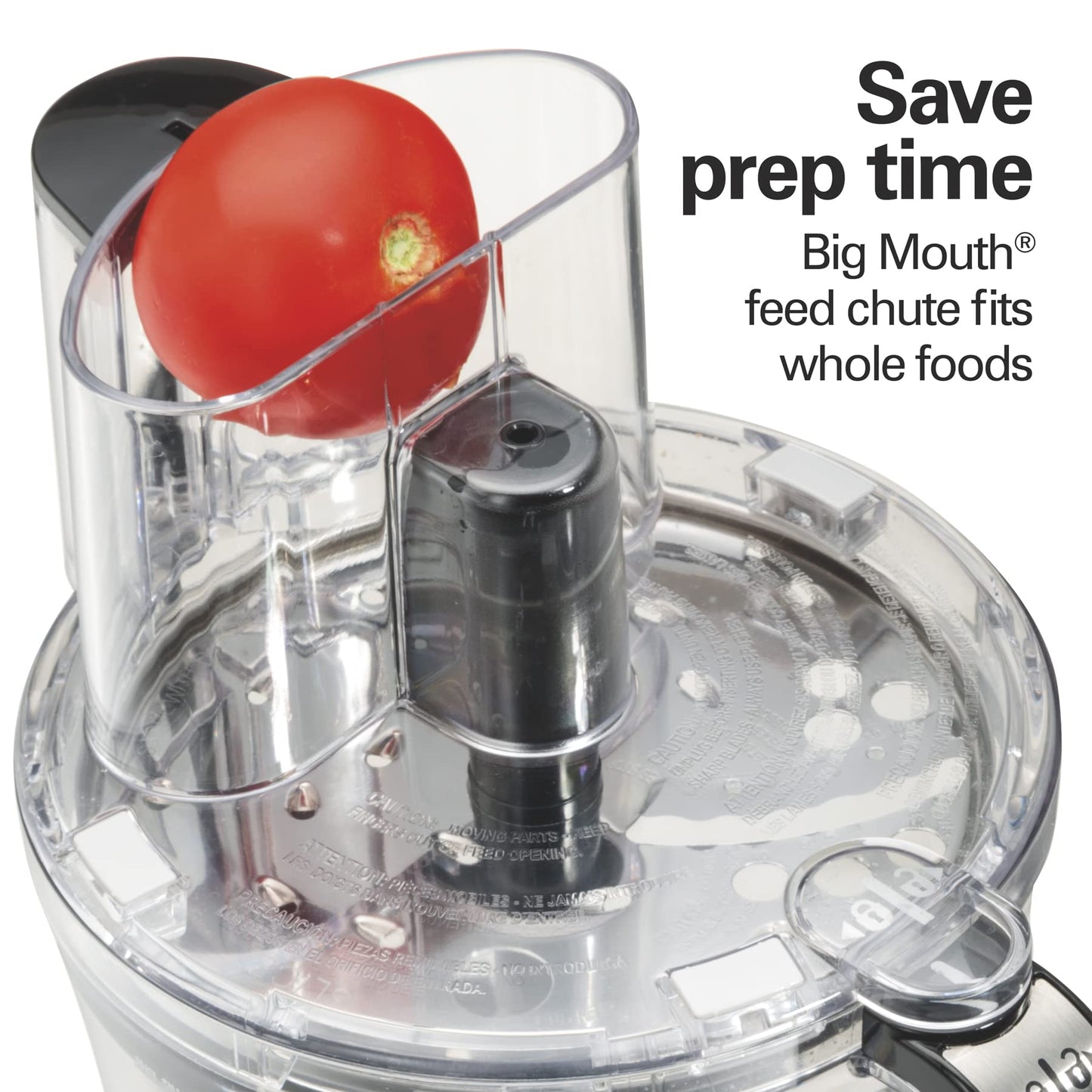 Hamilton Beach Big Mouth Duo Plus 12 Cup Food Processor & Vegetable Chopper with Additional Mini 4 Cup Bowl, Black (70580)