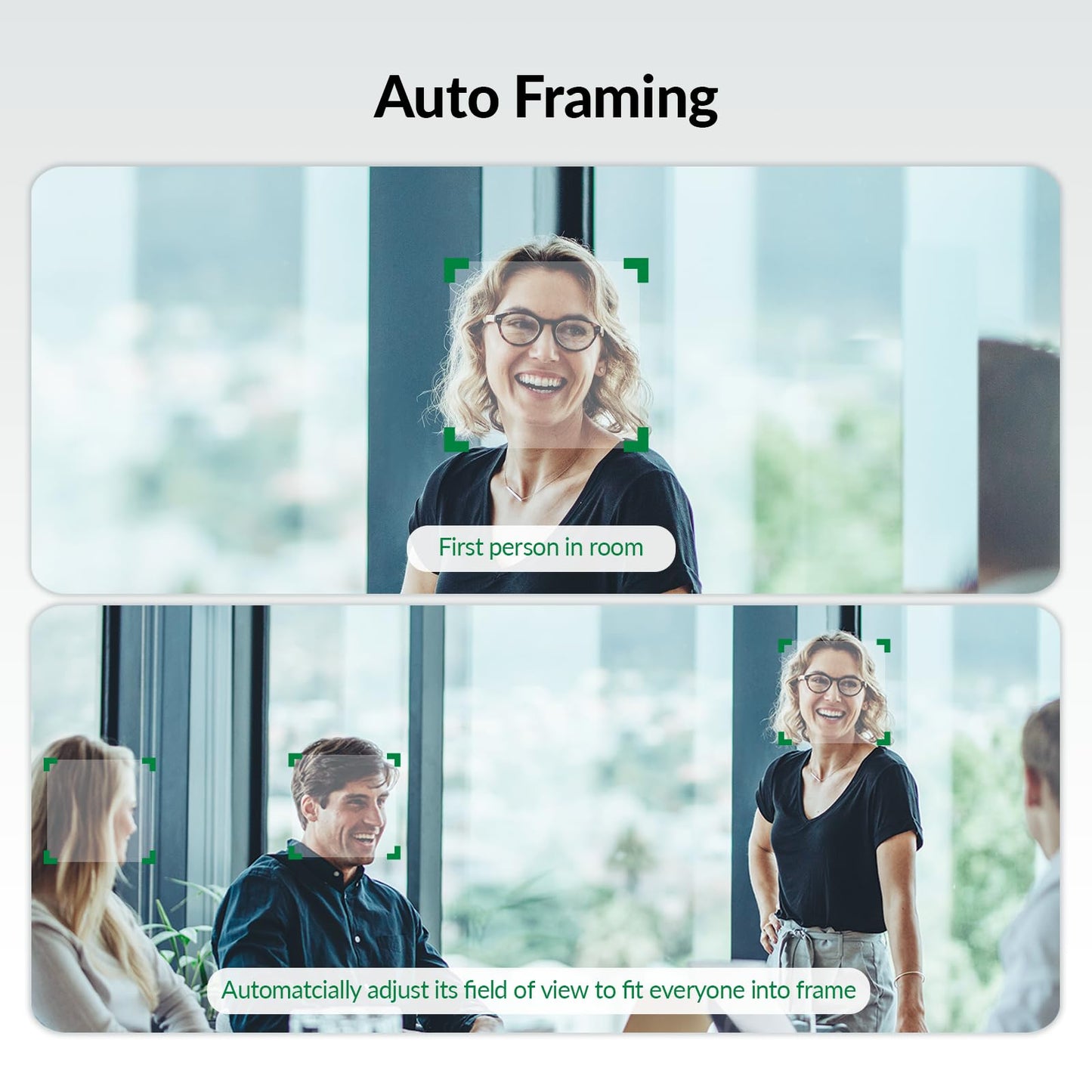 4K Conference Room Camera System with AI Auto Framing, Speaker & Presenter Tracking, Magnetic Privacy Cover, 120° Wide Angle, 5X Zoom, 4-Mic Array & Dual Speakers, USB for Teams, Zoom, Google Meet