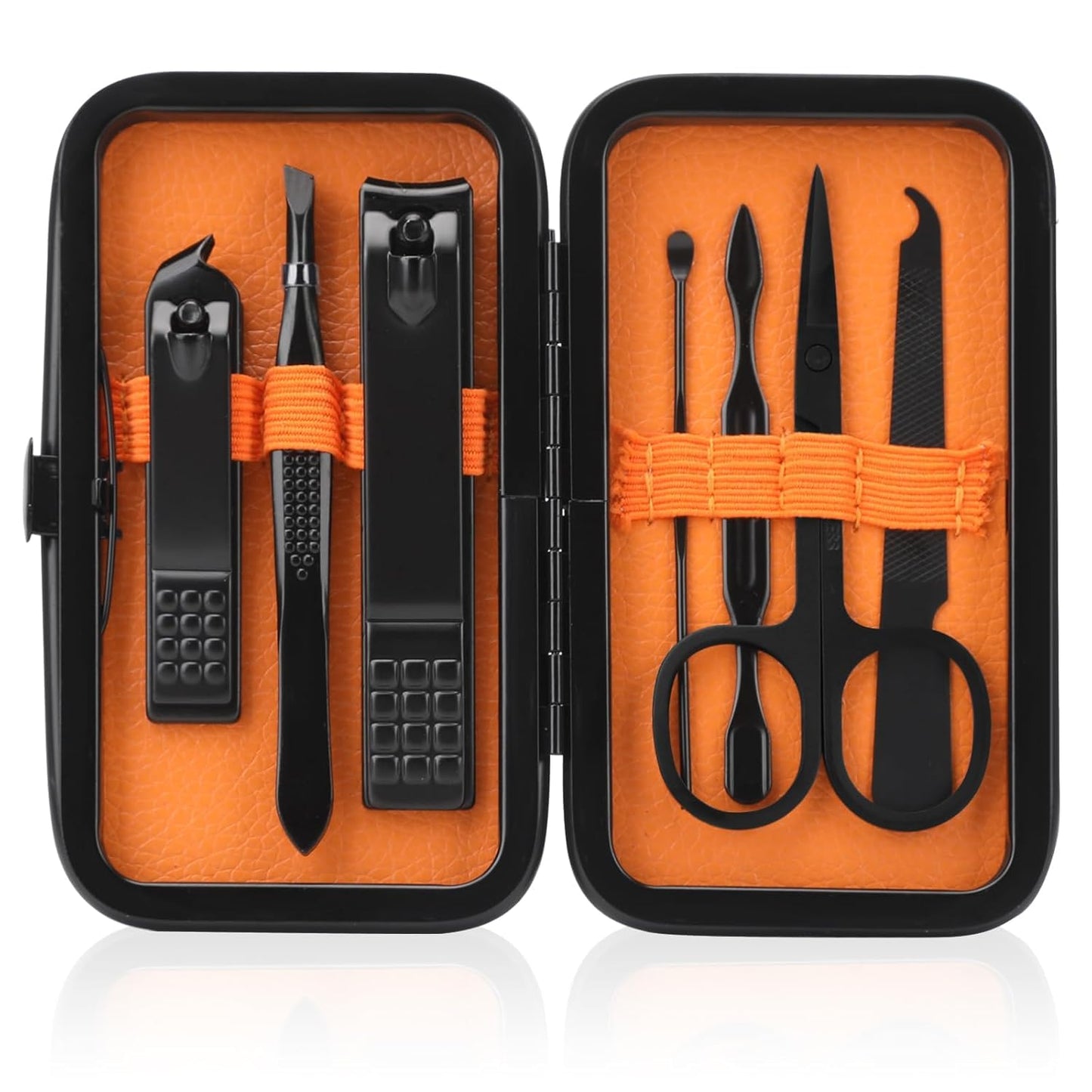 Tweezers and Nail Clippers Set,Tweezer Kit,Eyebrows Grooming Kit,Facial Hair,Ingrown Hair,Splinter Removal with Case,Travel Nail Clippers Tweezers Manicure Daily Beauty Tools for Men