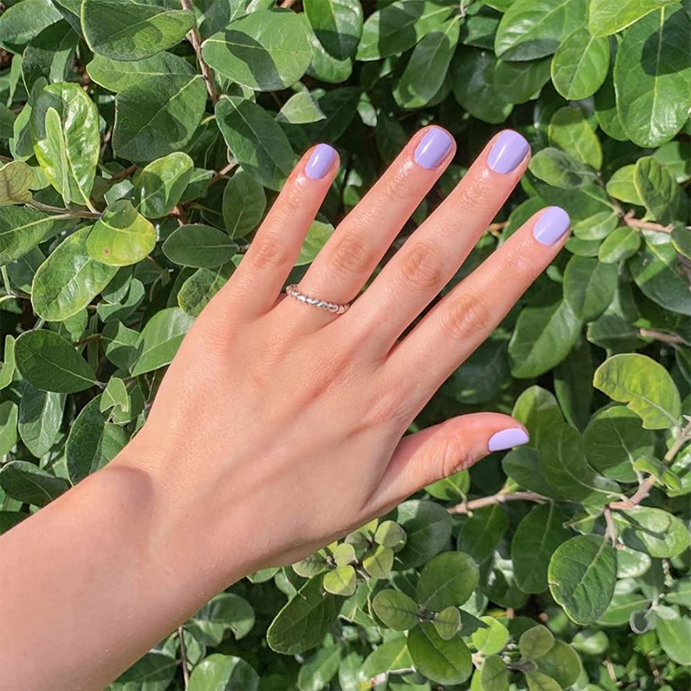 Dazzle Dry Mini Kit 4 Step System - Faith, a cool, pastel lavender with gray undertones. Full coverage cream. (5 Piece Kit / 5 Manicures)