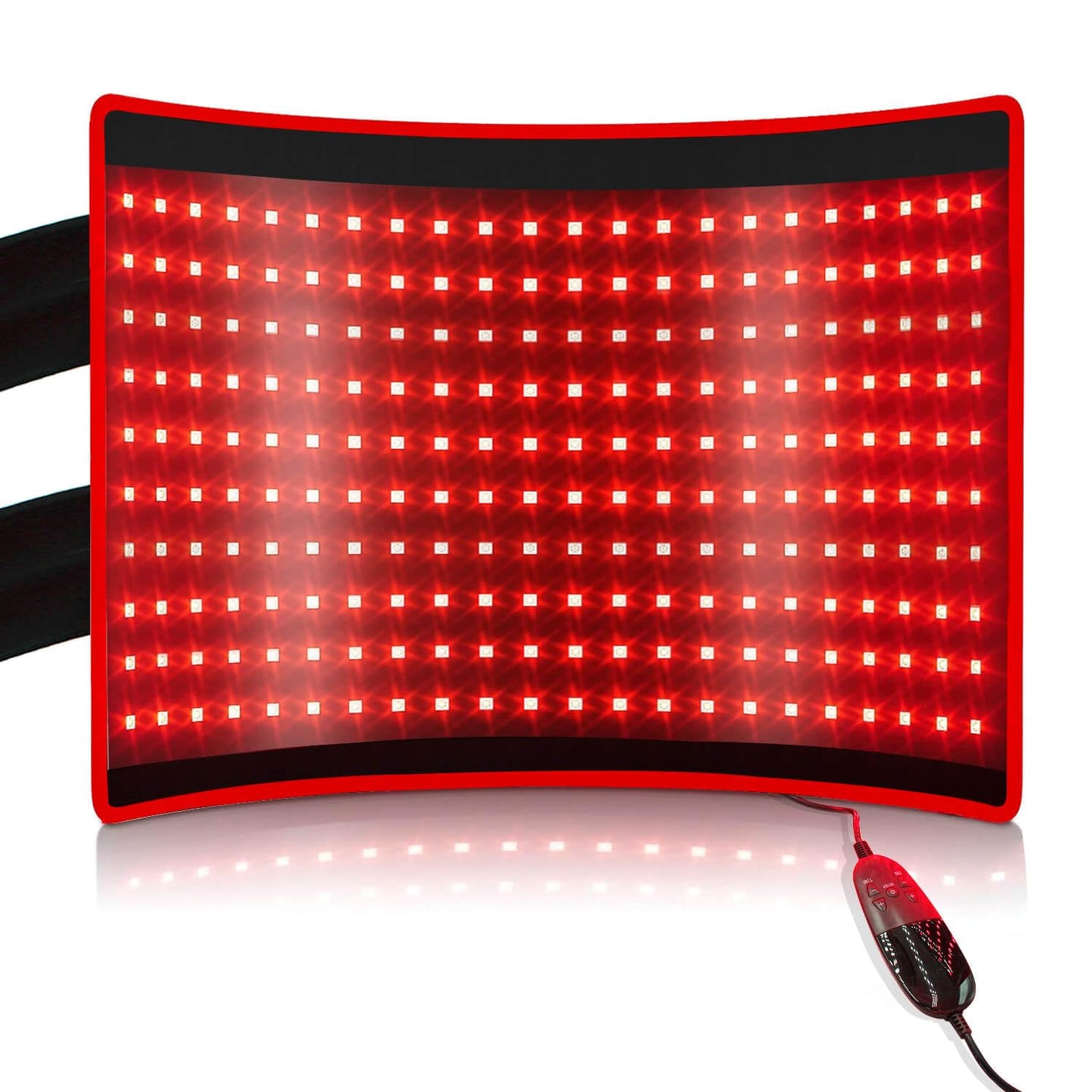 BestQool Red Light Therapy for Body, Dual Chip 660nm 850nm Red Near Infrared Light with Timer, Large Pads Belt Wearable Wrap, Infrared Light Therapy for Knee Back Waist Elbow. 43W