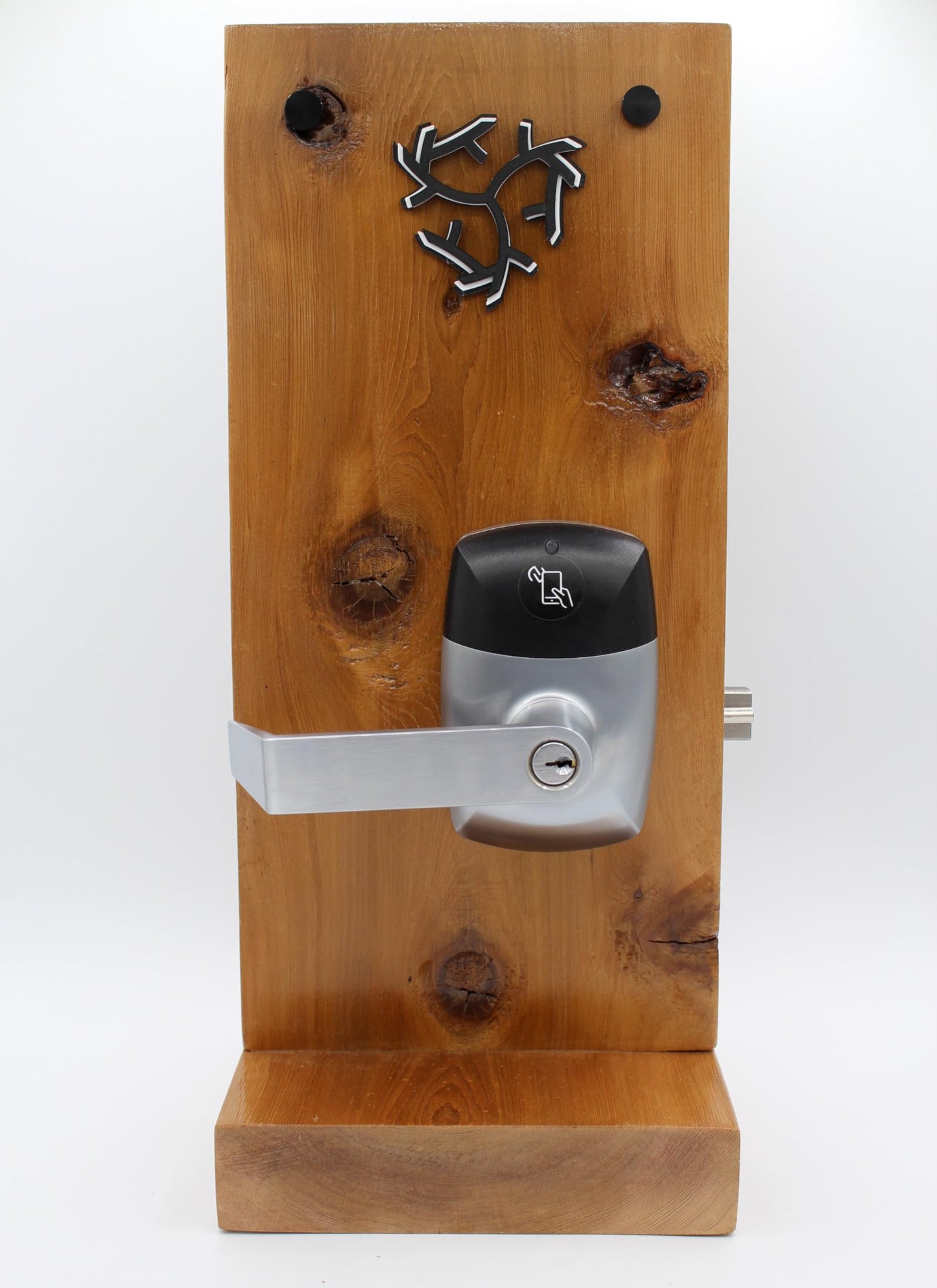 RFID Commercial Lever Door Lock, Access Control System App, Includes 2 NFC keycards (Right-Hand)