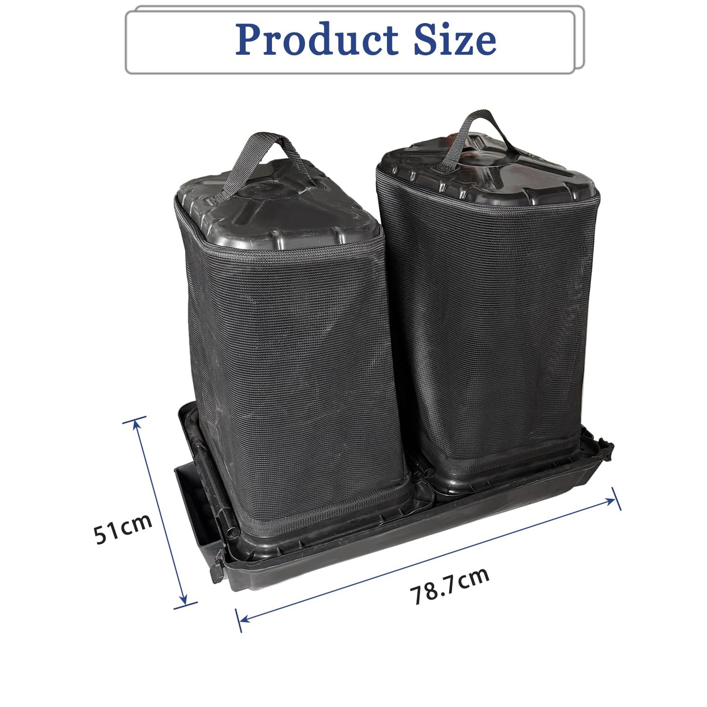 (Note：No Iron stents) Twin Bagger/Double Bagger kit Compatible with 42-46inch Side Discharge Decks 、 Zero-Turn Lawn Mowers 36 Inch Lawn Tractors 2020 and After 36 Inch Double Bagger Riding Mowers
