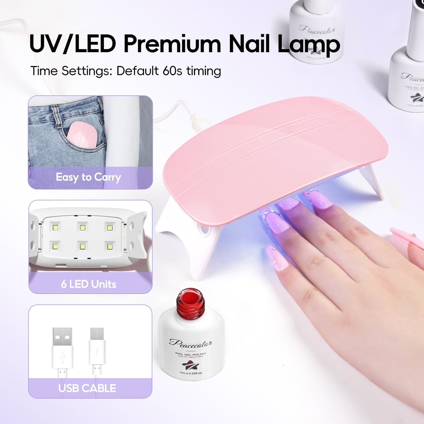 Acrylic Nail Kit for Beginners with Everything ,11 Colors Acrylic Powder Nails Kit Acrylics Set with Drill U V Light 3Pcs Gel Polish 24Pcs Glitter Powders Rhinstones Nail Art Extensions Home Gift Set