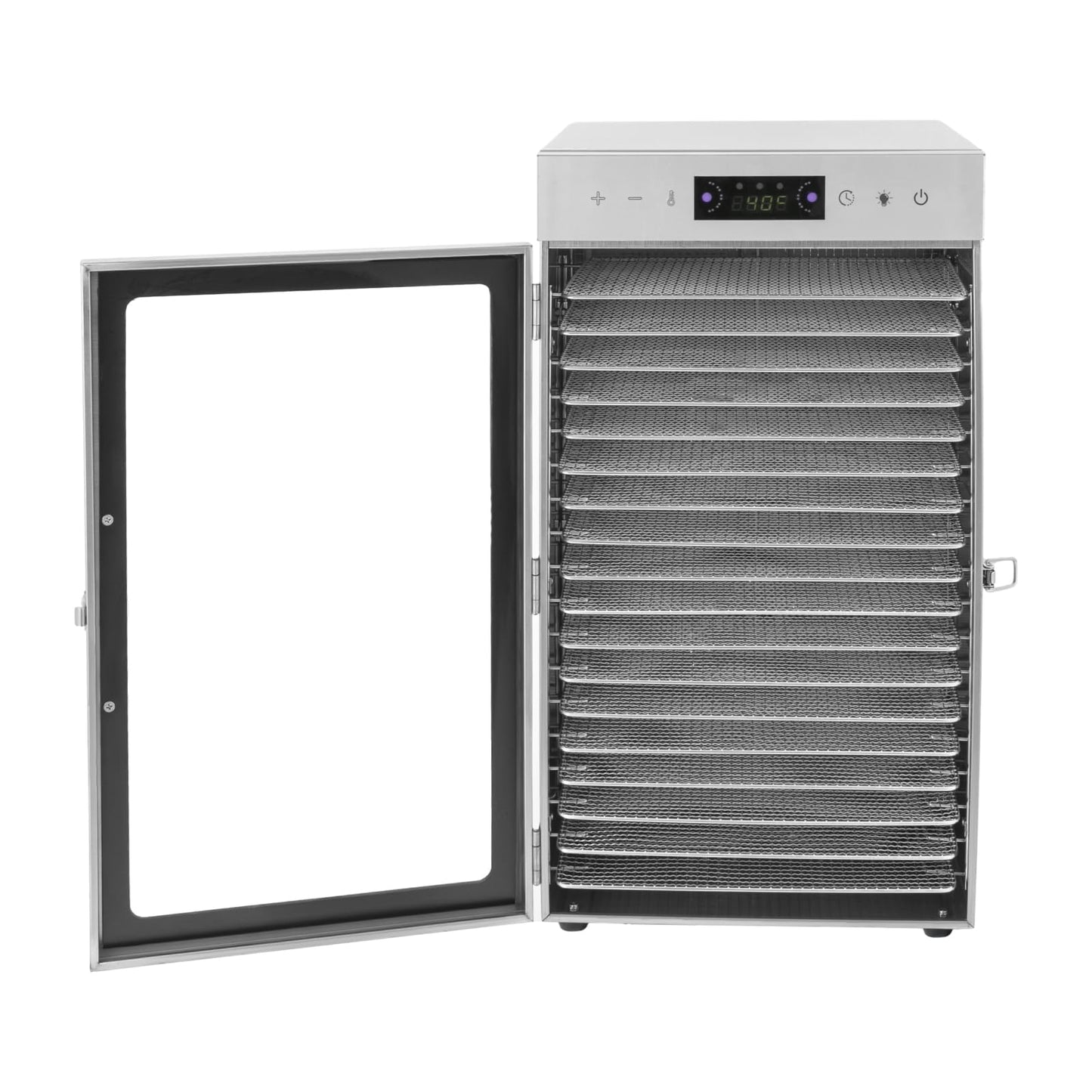 Commercial Dehydrator Large Dehydrators for Food and Jerky, 800W 18 Trays Commercial Electric Food Dehydrator Machine Stainless Steel Meat Dehydrator Fruit Dryer, 86℉-194℉ & 24Hour Timer
