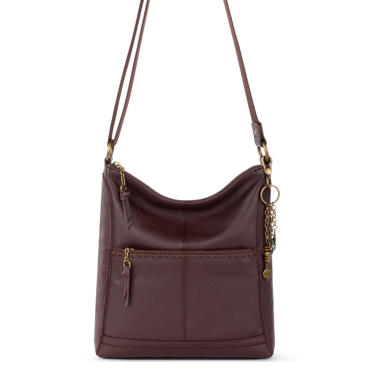 The Sak Lucia Leather Crossbody Purse - Premium Leather Women's Handbag for Everyday & Travel - Cross Body Bag With Zipper