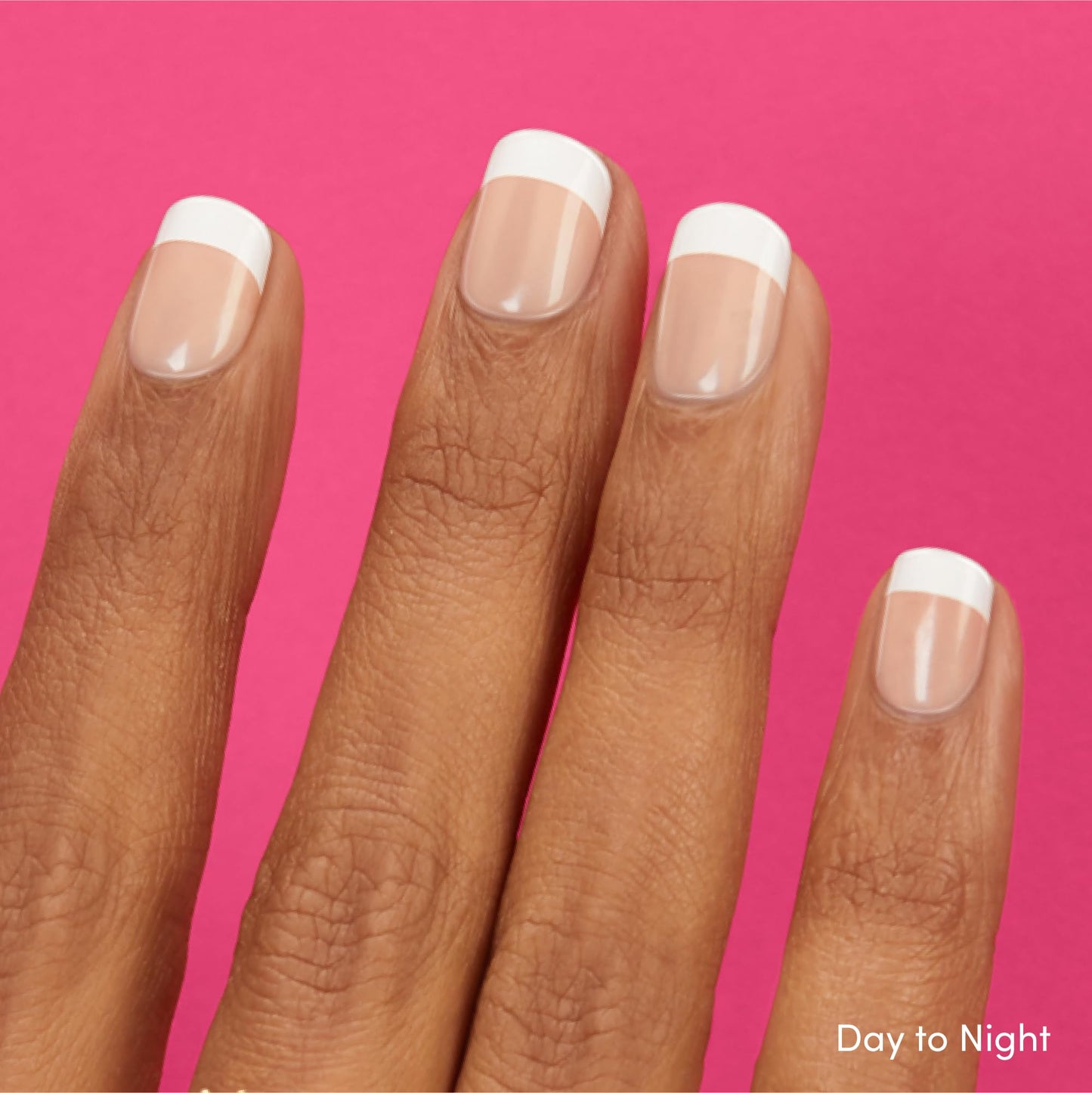 Dashing Diva Magic Press Nail Bundle - French Collection - Square Press On Nails - Day to Night & Homecoming - Long Lasting Gel - Lasts Up to 7 Days - 2 Sets