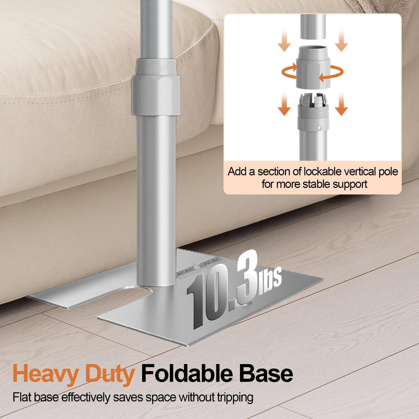 GLOSHOOTING Heavy Duty Backdrop Stand 8.9x10ft, Double Crossbar Pipe and Drape Backdrop Stand Kit, Adjustable Metal Frame, Background Stand for Wedding Photography Birthday Party Decorations