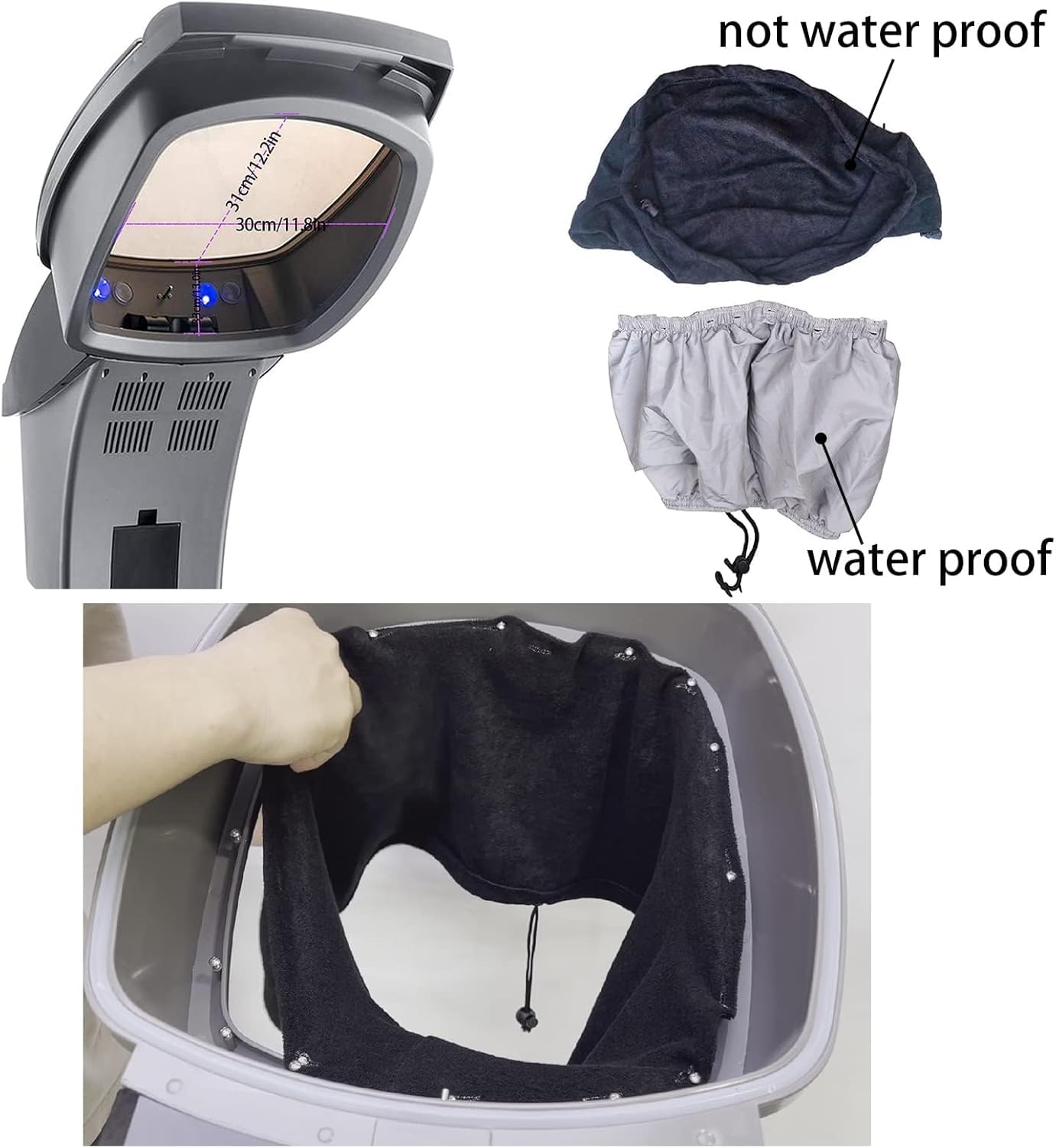 Elitzia 7 Color Hair Steamer Black Hooded Micro Mist Ozone for Natural Black Hair Adjustable Height Wheels 3 Mode 5 Level Time Temperature Control Dye Perm Hair Professional Home ET1408T