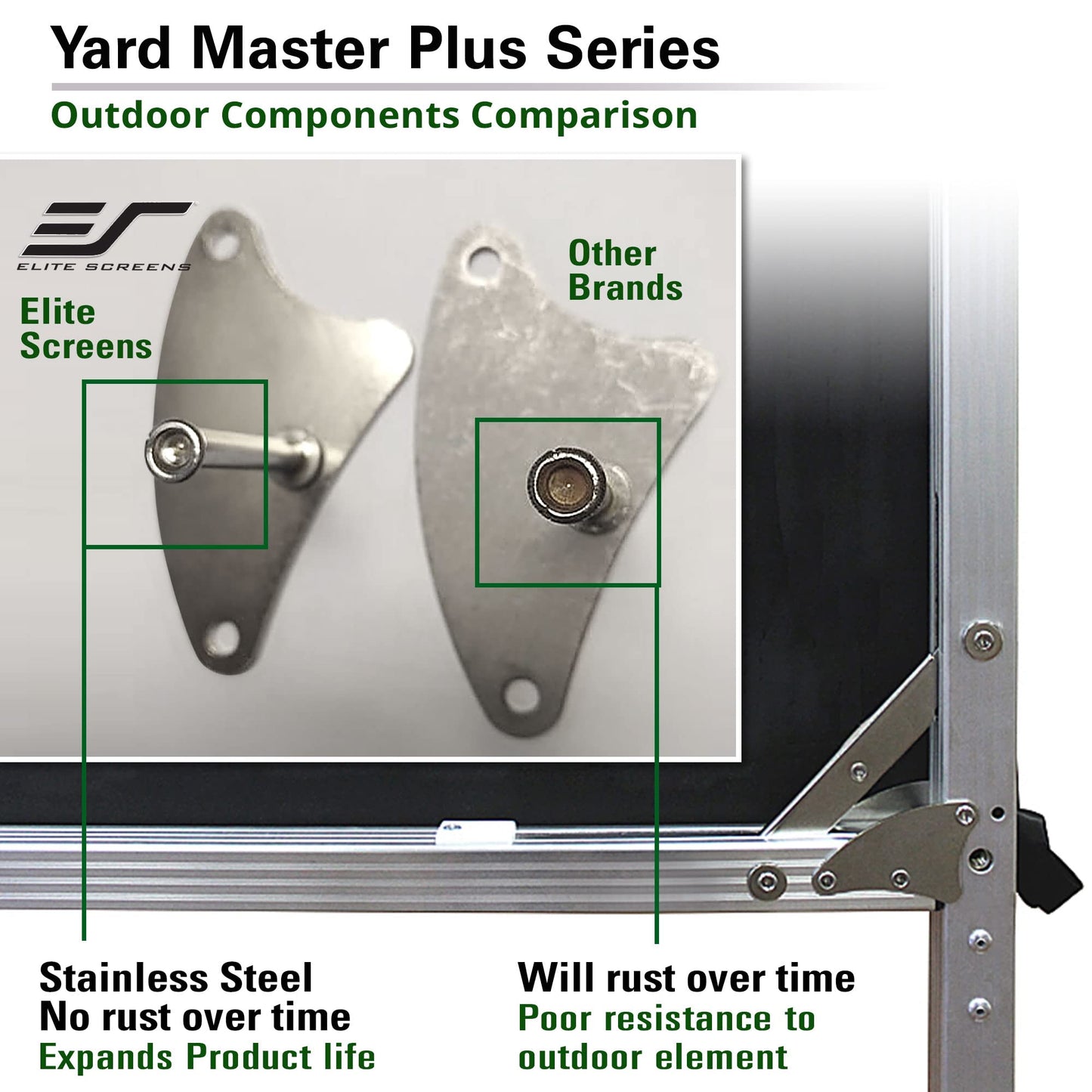 Elite Screens Yard Master Plus, 180-INCH 16:9 Height Setting Adjustable Portable Projector Screen, 4K HD Outdoor Indoor Movie Theater Front Projection, US Based Company 2-YEAR WARRANTY, OMS180H2PLUS