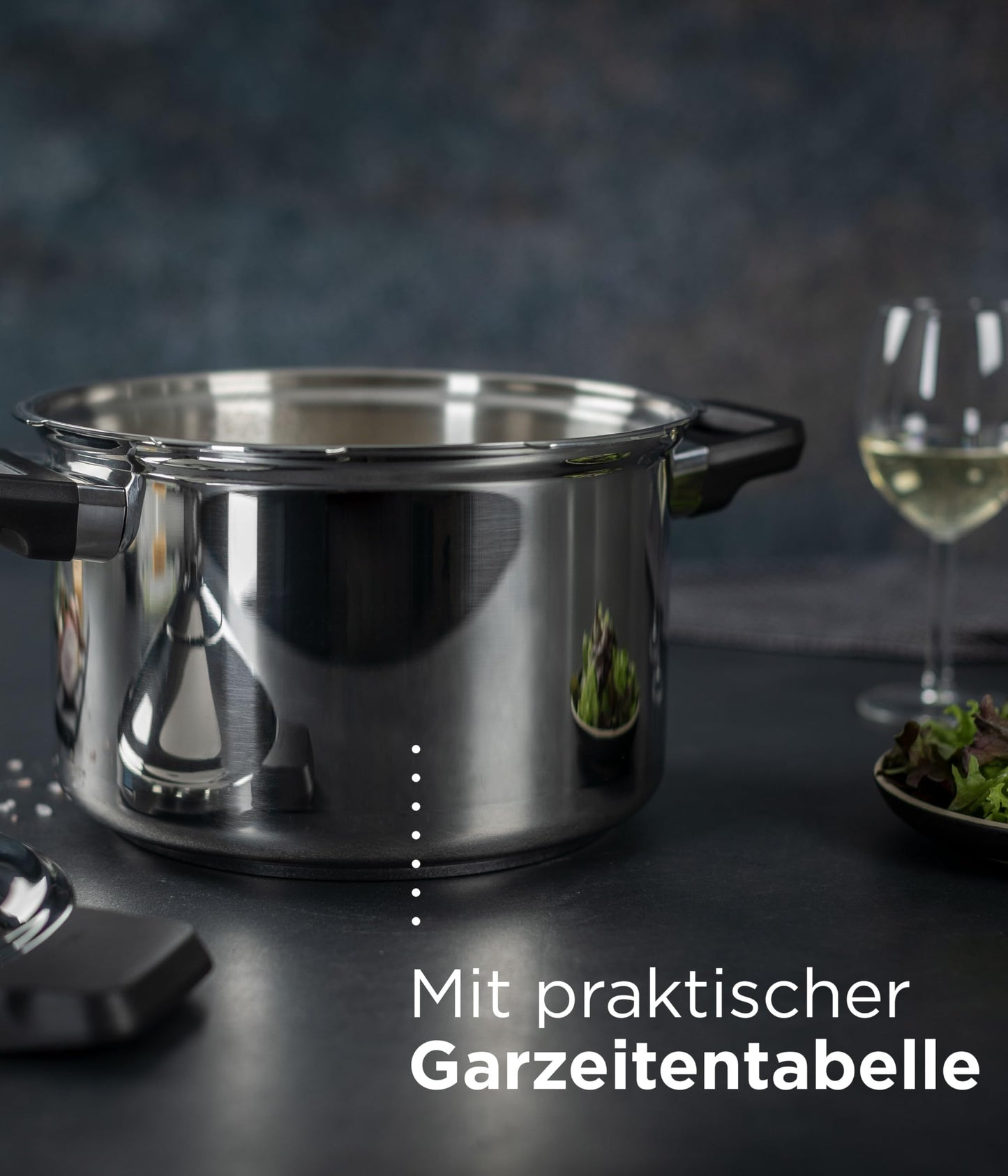 Kuhn Rikon Duromatic Hotel Stainless Steel Pressure Cooker with Side Grips, 12 Litre / 28 cm