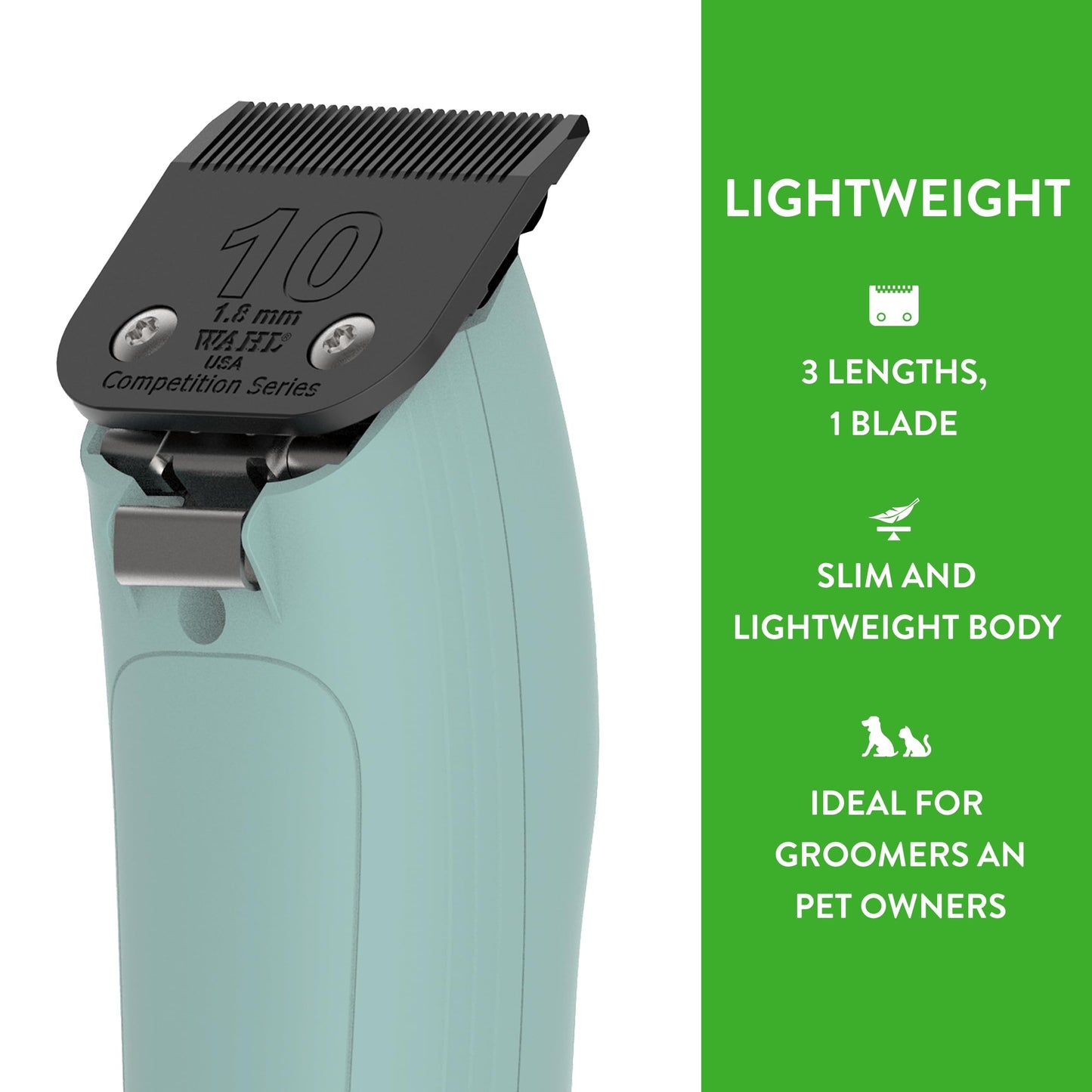 Wahl Pro Animal KM Inspire Grooming Clippers - Powerful Brushless Motor - Professional Grooming Kit - for Dog, Cat & Horse - Corded Dog Groomer - 4 Stainless Steel Guide Combs