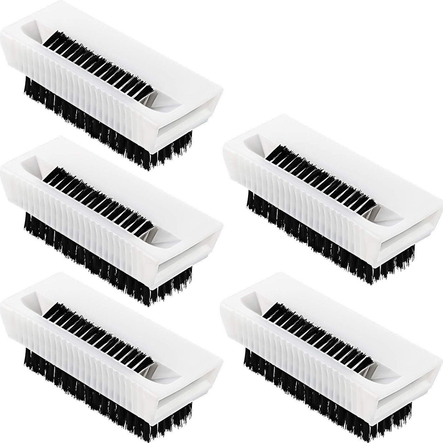 BOAO 5 Pcs Nail Scrubbers Hand Scrub Brushes for Nail Cleaning Fingernail Soft Non Disposable Scrub Plastic Hands Cleaning Brushes for Men Women Kids