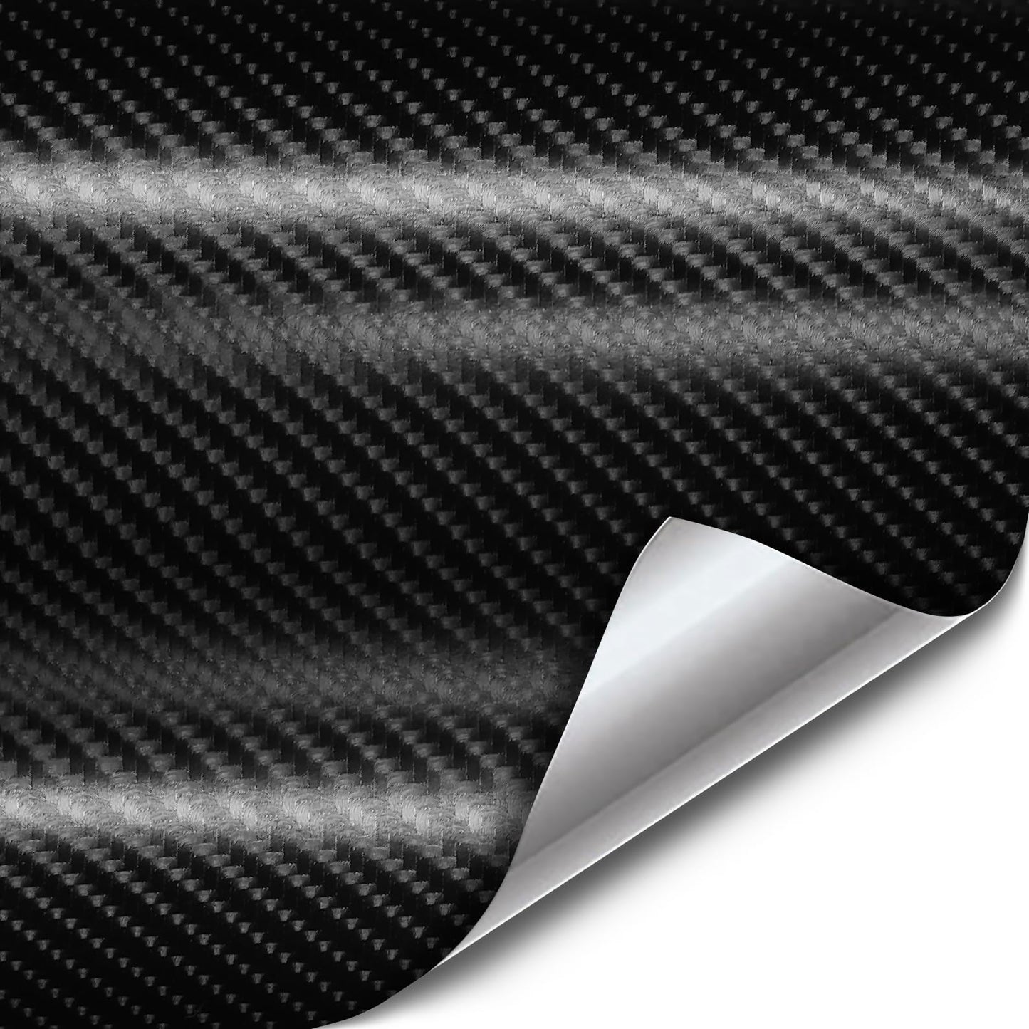VViViD Black True R Carbon Fiber Vinyl Wrap Roll with Air Release Technology (21ft by 5ft)