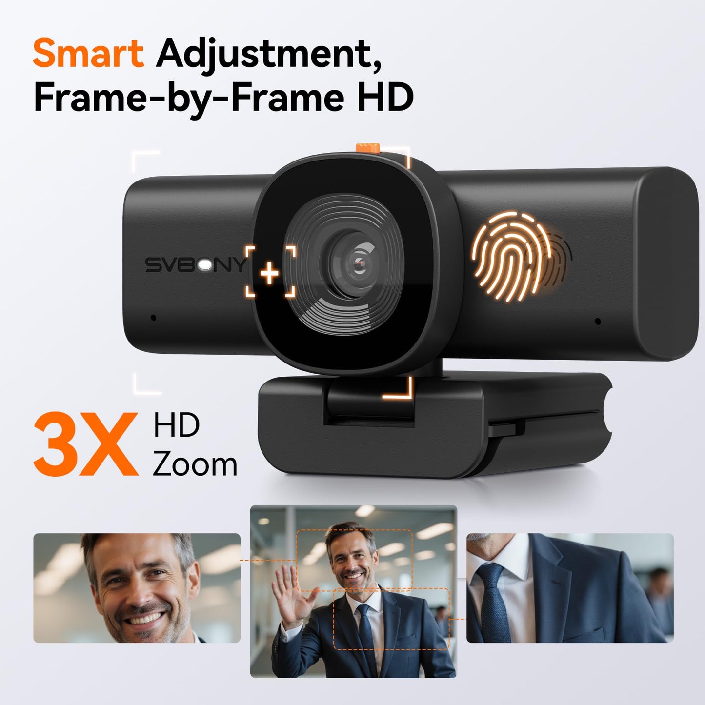 SVBONY TransAir1 5.8G Wireless HDMI Transmitter/Receiver & SVN W1 2K Autofocus Webcam with 2 Mics, Plug & Play Professional Wireless Video Collaboration Kit for Zoom, Online Class, Video Conferencing