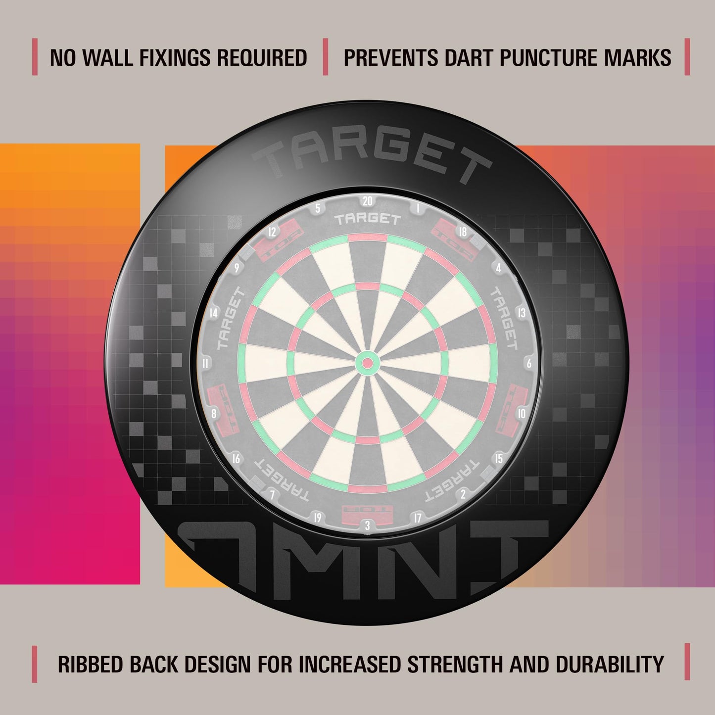 Target Darts Omni Ultimate Home Set up | Auto Scoring System with Wall Protection Surround and TOR Dart Board | LED Lighting System| 90% Tungsten Steel Tip Darts and No.6 K-Flex