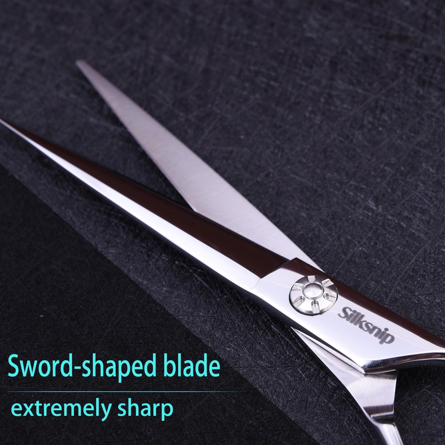 Silksnip Hair Cutting Scissors Professional Barber Shears, Hairdresser Scissor Made Of Stainless Steel For Hairdressing Salon and Home Use Extremely Very Sharp Ergonomic Design