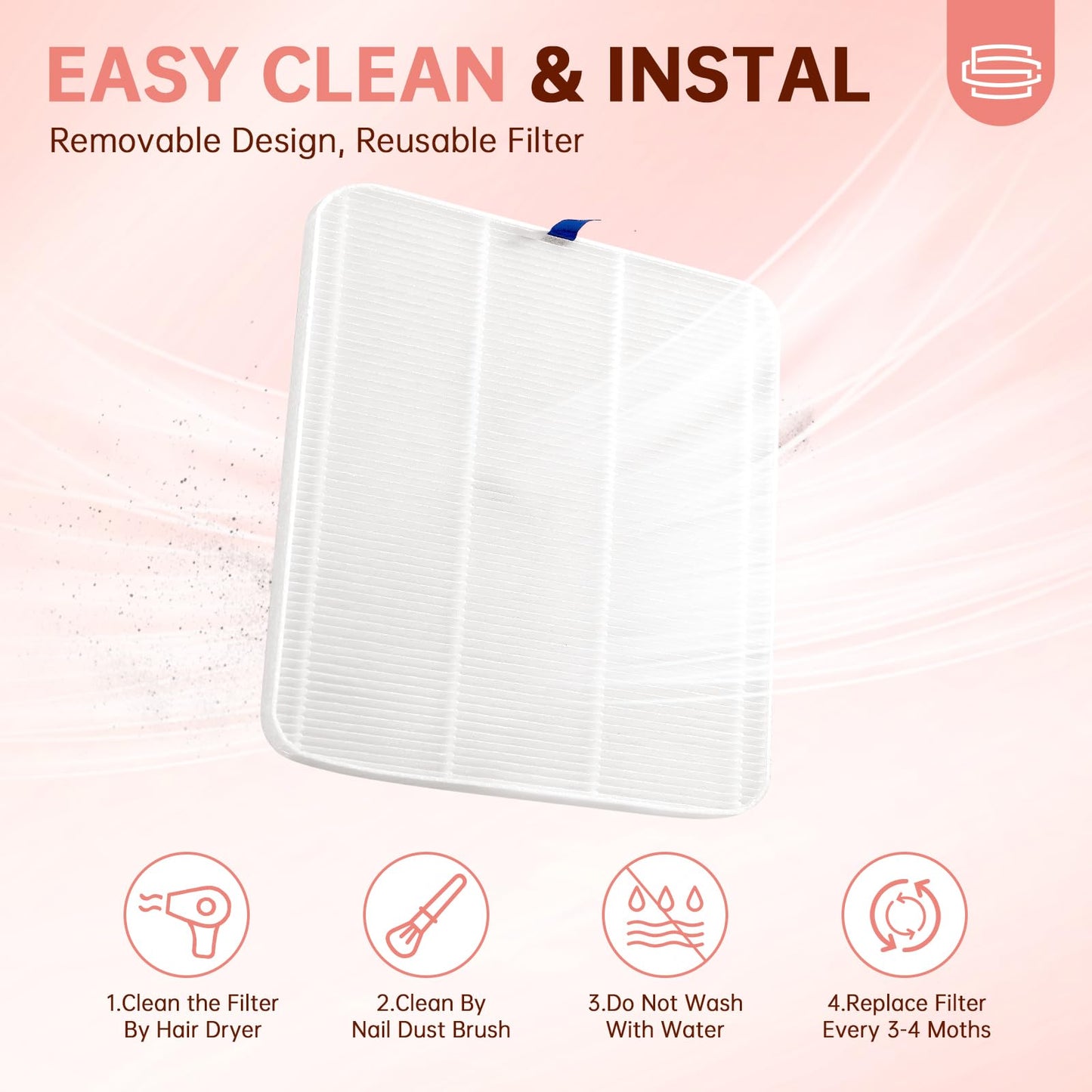 CHRISTINE SHELLY Nail Dust Collector, Rechargeable Dust Collector Nail Tech, Powerful Vacuum Fan Vent Dust Collector Extractor Dust Suction Machine for Acrylic Nails Polishing, Nail Salon&Home