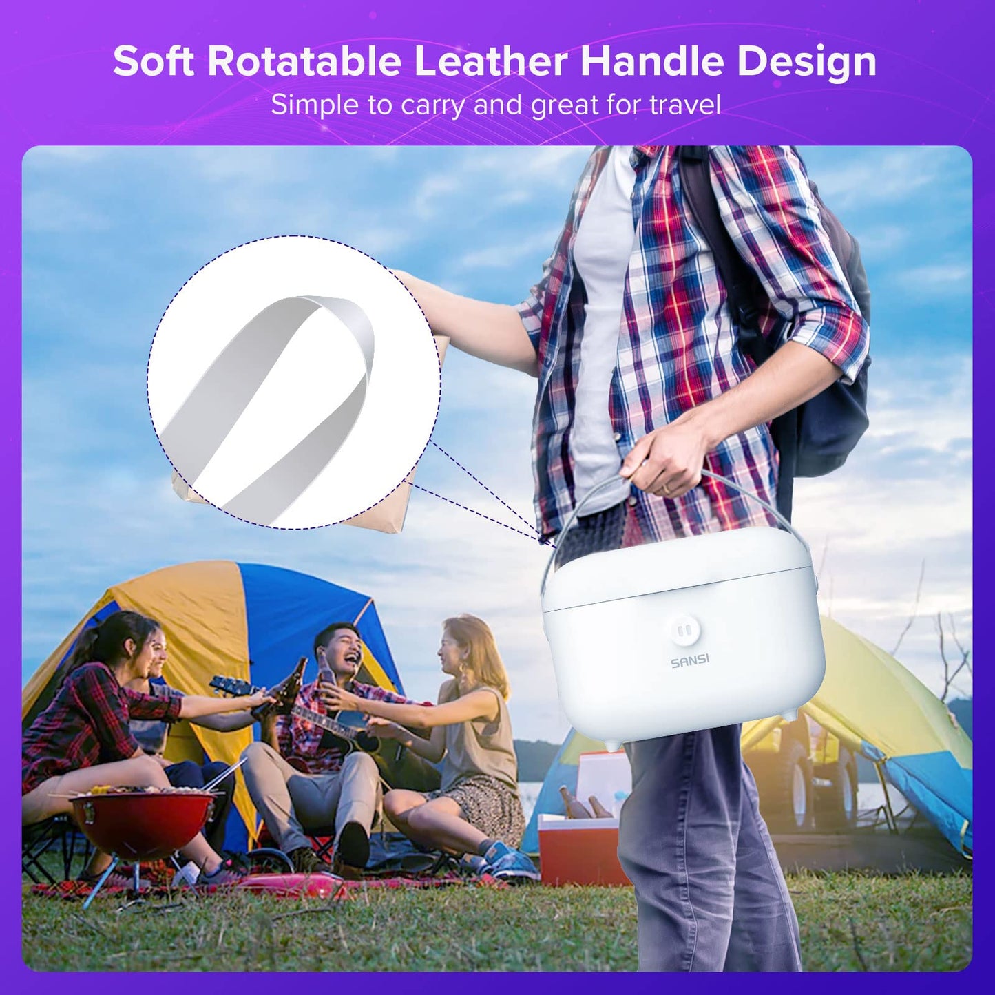 SANSI UV Light Sanitizer Box with 360° UVC Chips, Sanitizes in 5 Minutes 5.1L Large Capacity Sanitizer for Baby & The Whole Family (15W)