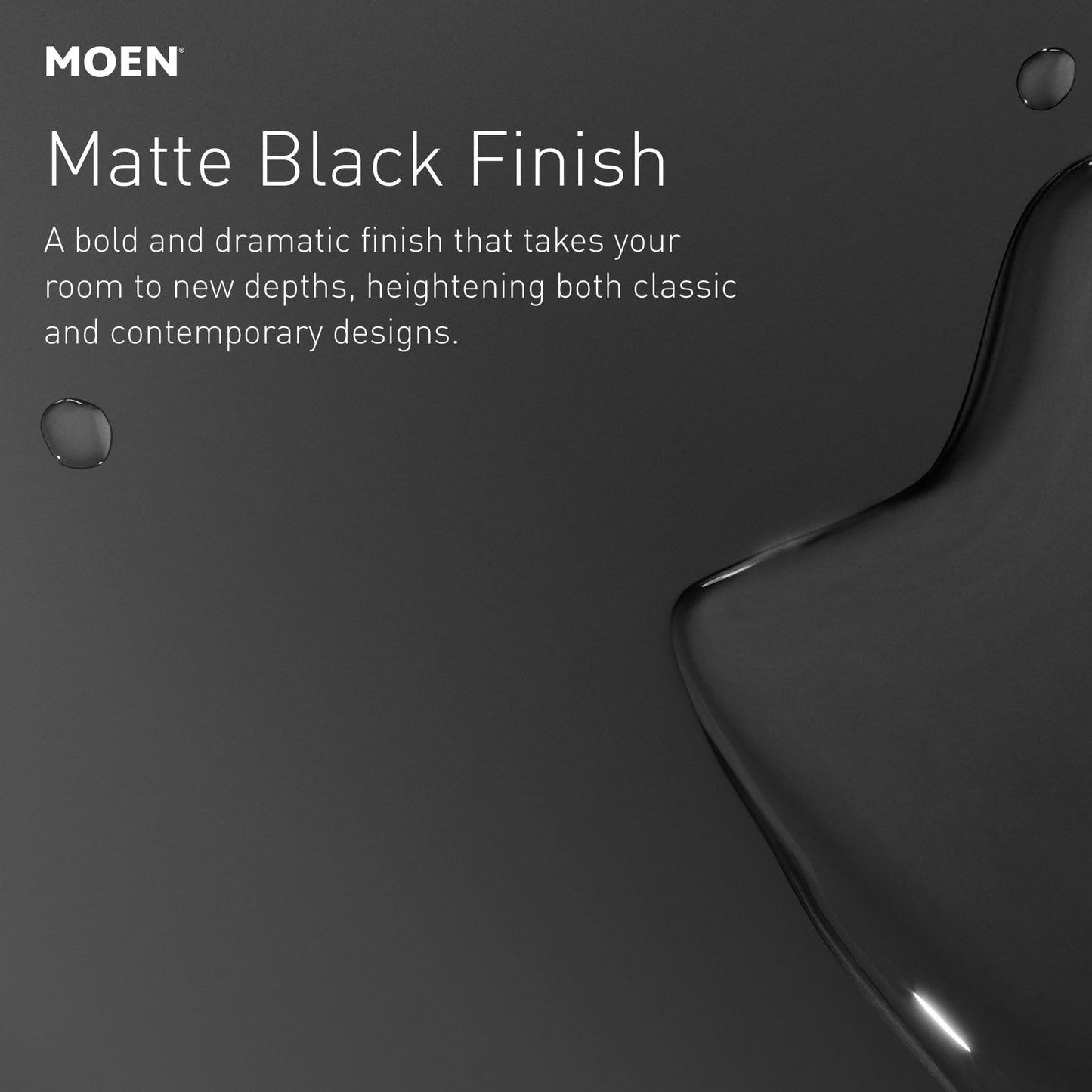 Moen Essie Matte Black Single Handle Pull-Down Sprayer Kitchen Faucet with Soap Dispenser, Reflex and Power Clean Technology, 87014BL