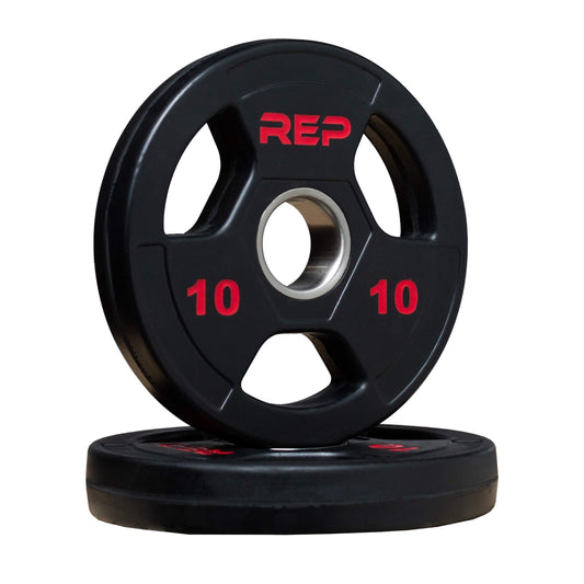 REP Rubber Coated Olympic Plates 10 lb Pair