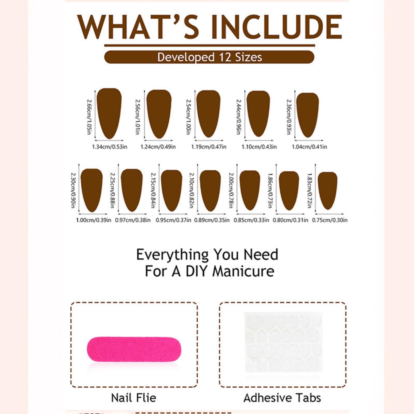 Almond Press on Nails Medium Fake Nails French Artificial Nail White Flowers and Gold Charm Stick on Nail for Women 24pcs