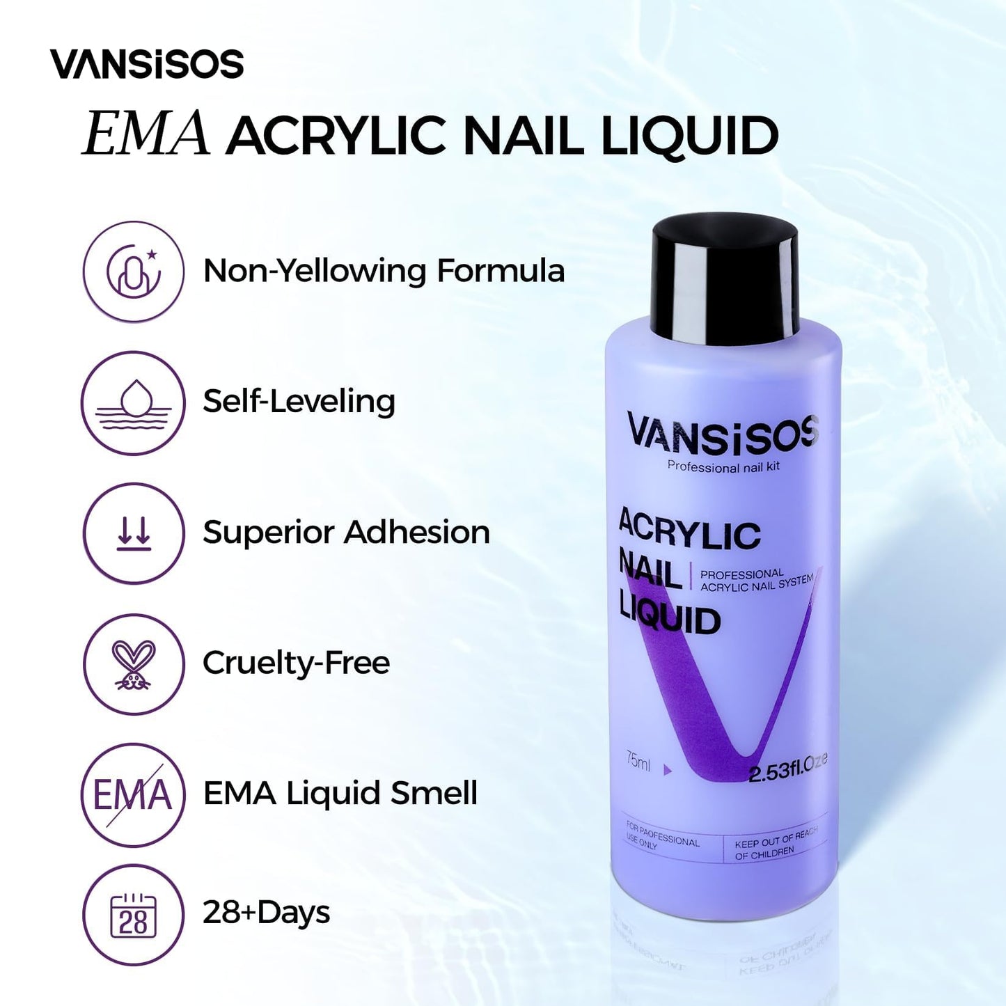 VANSISOS Professional Acrylic Nail Kit with Drill: Complete Nail Kit with Everything Acrylic Powder and Liquid Set with Glitter Powder Brushes X-Strength Primer for a DIY Home Salon Experience