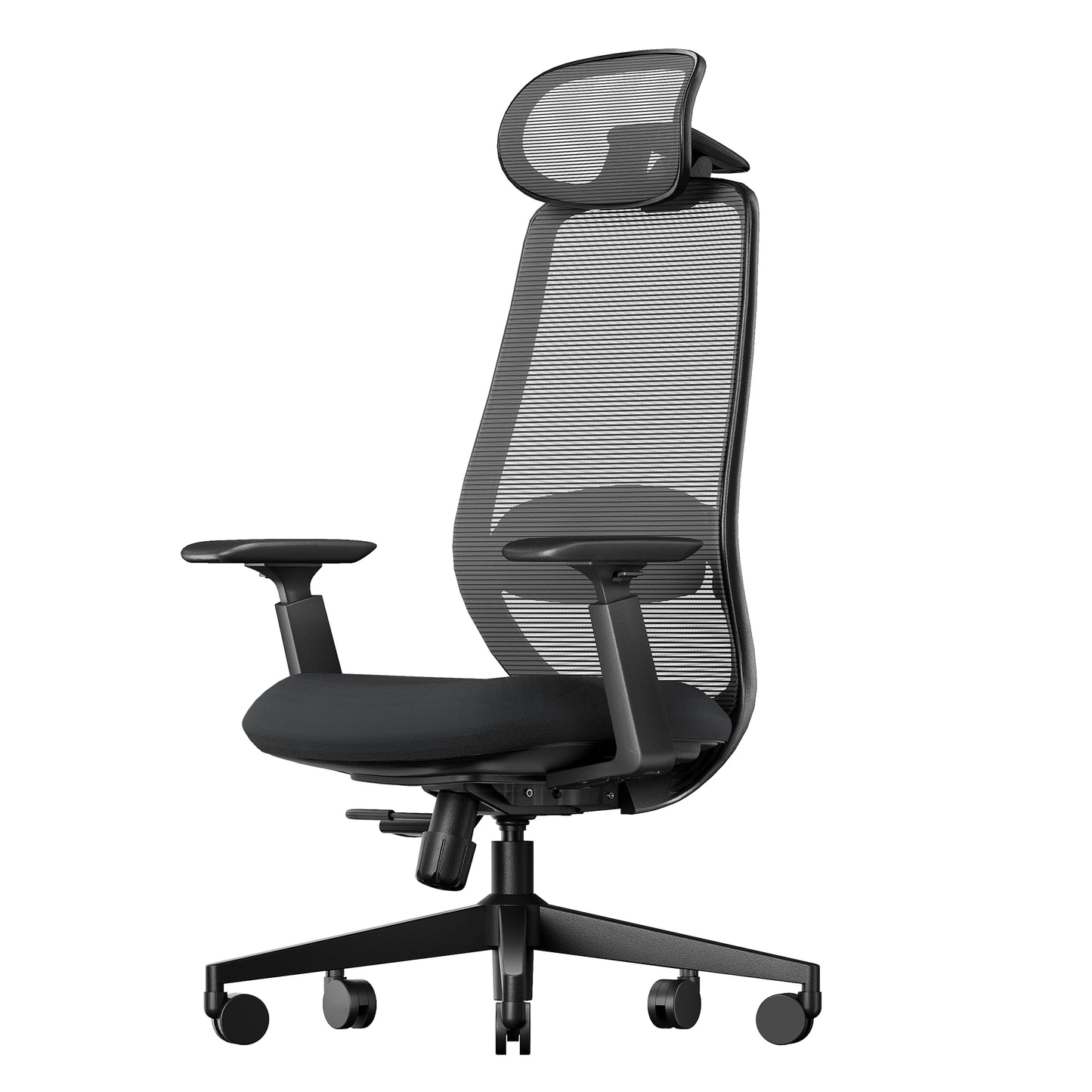ProtoArc Ergonomic Office Chair – EC200 High-Back Mesh Computer Chair with Lumbar Support, 3D Adjustable Headrest & Sliding Seat for 8+ Hour Comfort, Big & Tall Home Office Desk Chairs - Black