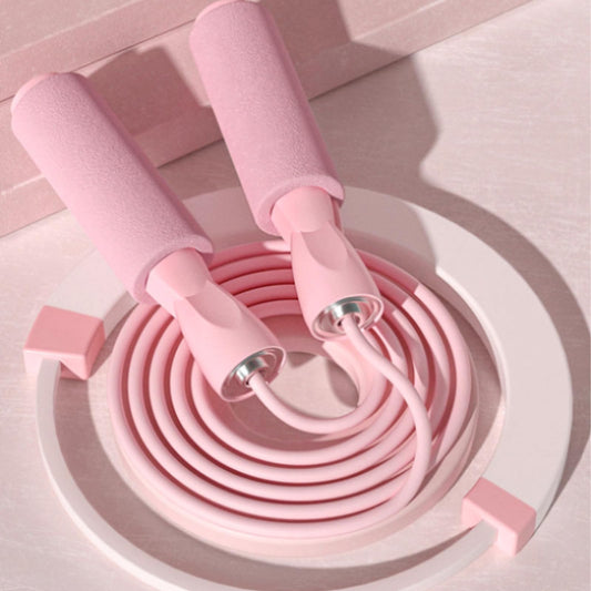 Pink Jump rope,Adjustable Skipping Rope with Soft Foam Handles