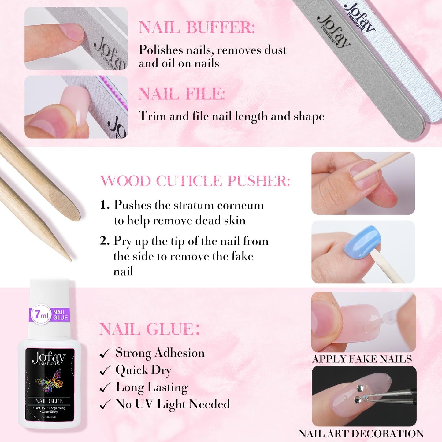 Jofay Fashion Cat Eye Press on Nails - Short, Salon-Like Fake Nails with Glitter Galaxy Chasing Light Cat Eye Designs
